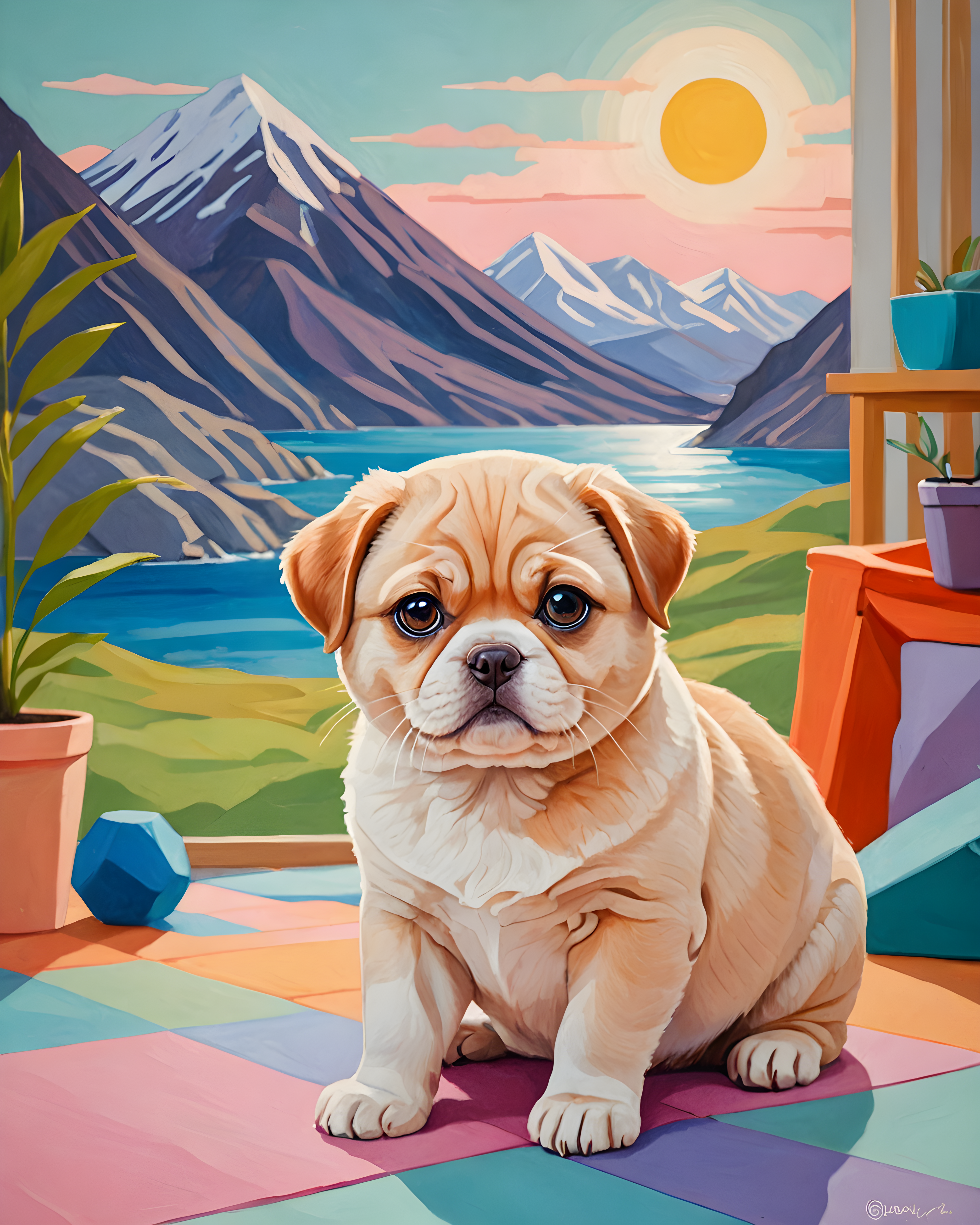Scottish Fold — Abstract (Cute)