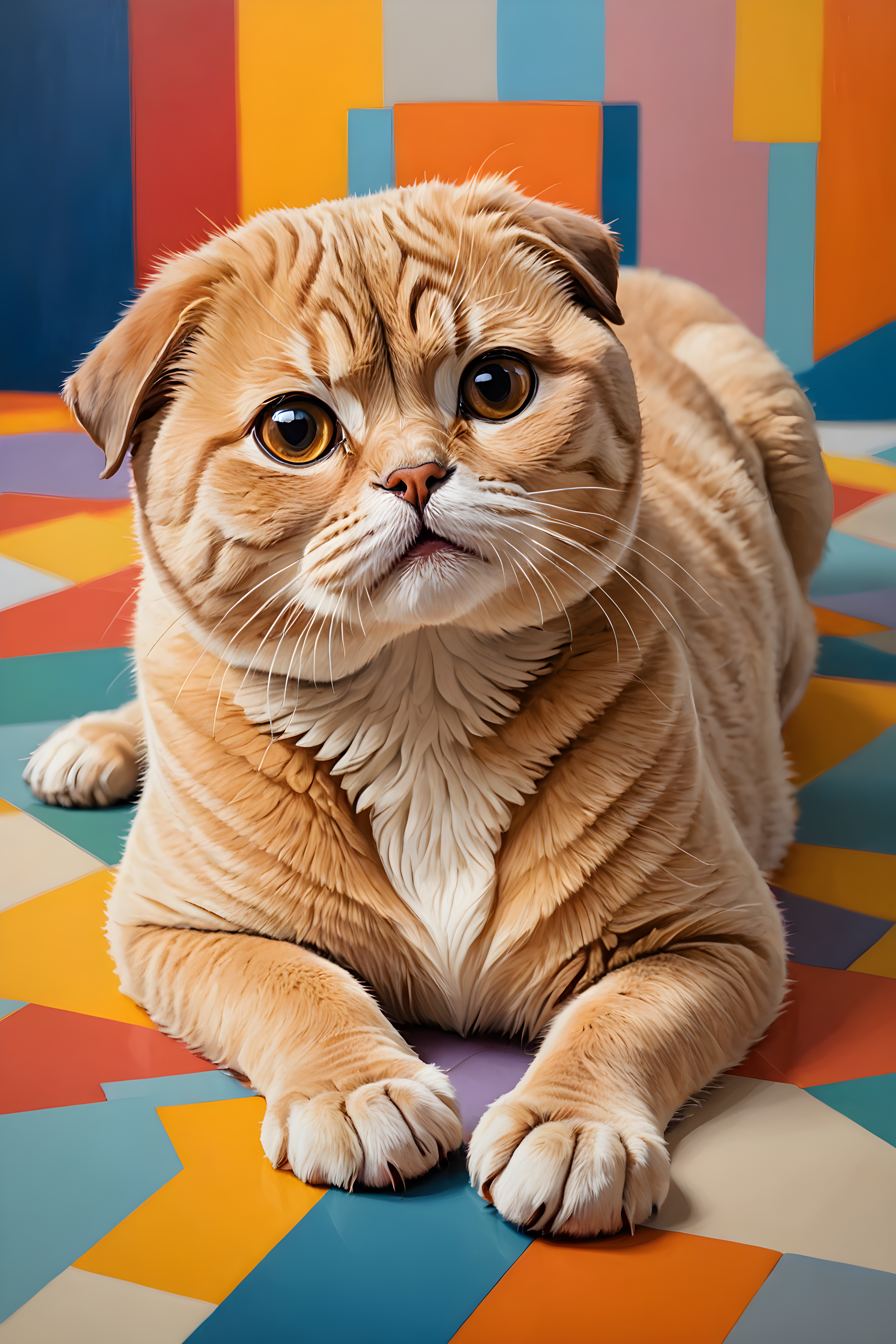 Scottish Fold — Abstract (Happy)
