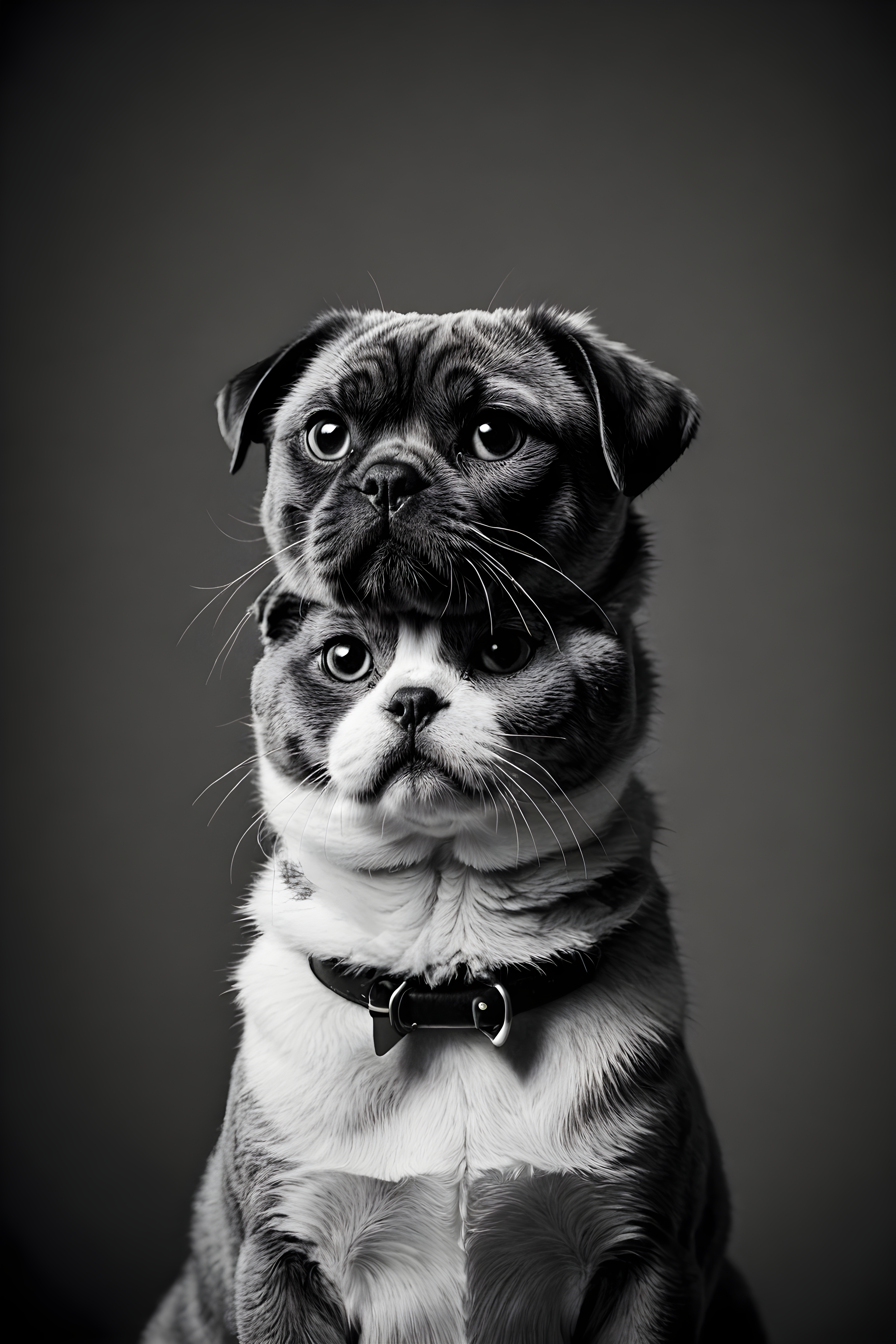 Scottish Fold — Black & White (Savage)