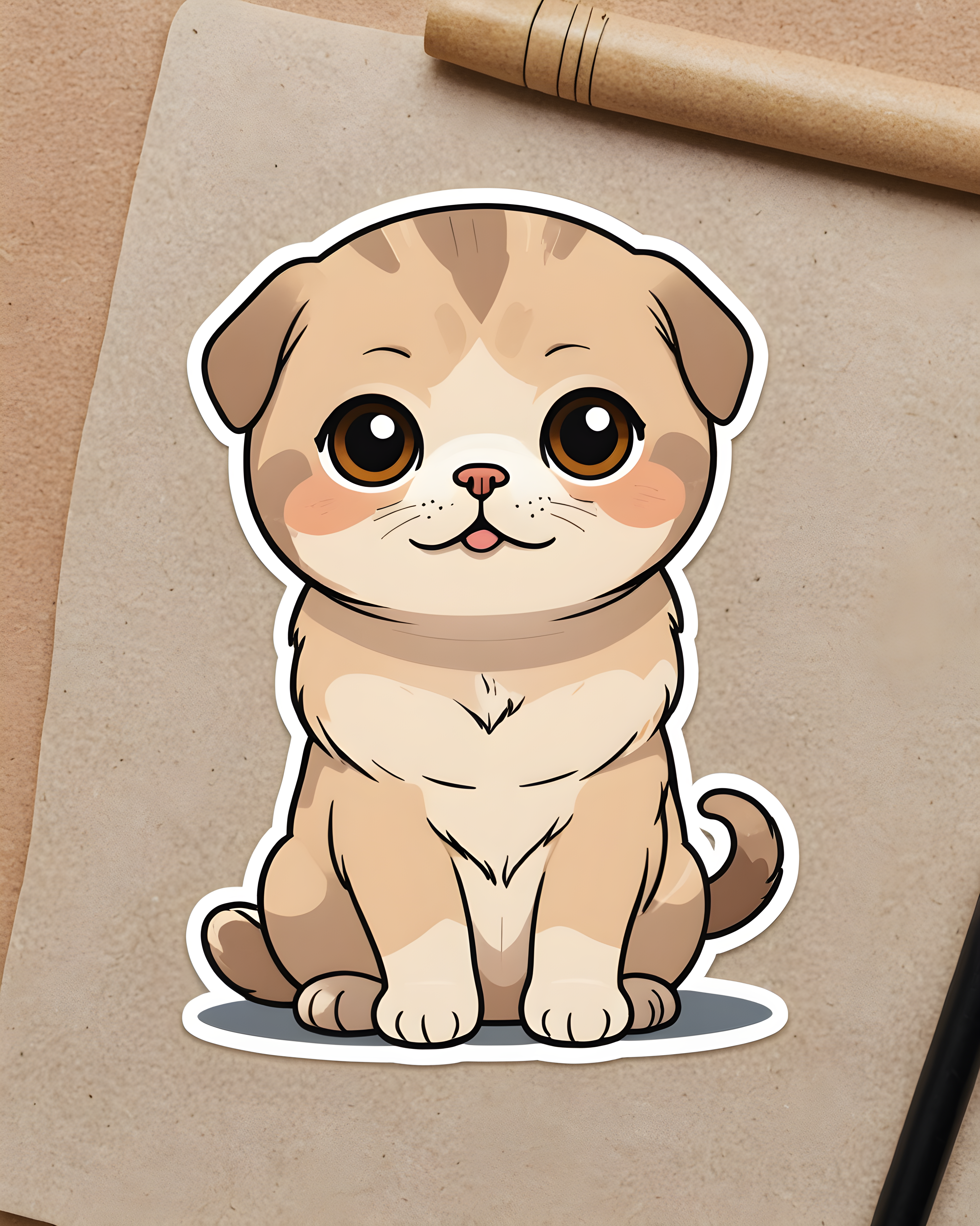 Scottish Fold — Cartoon / Kawaii (Aesthetic)