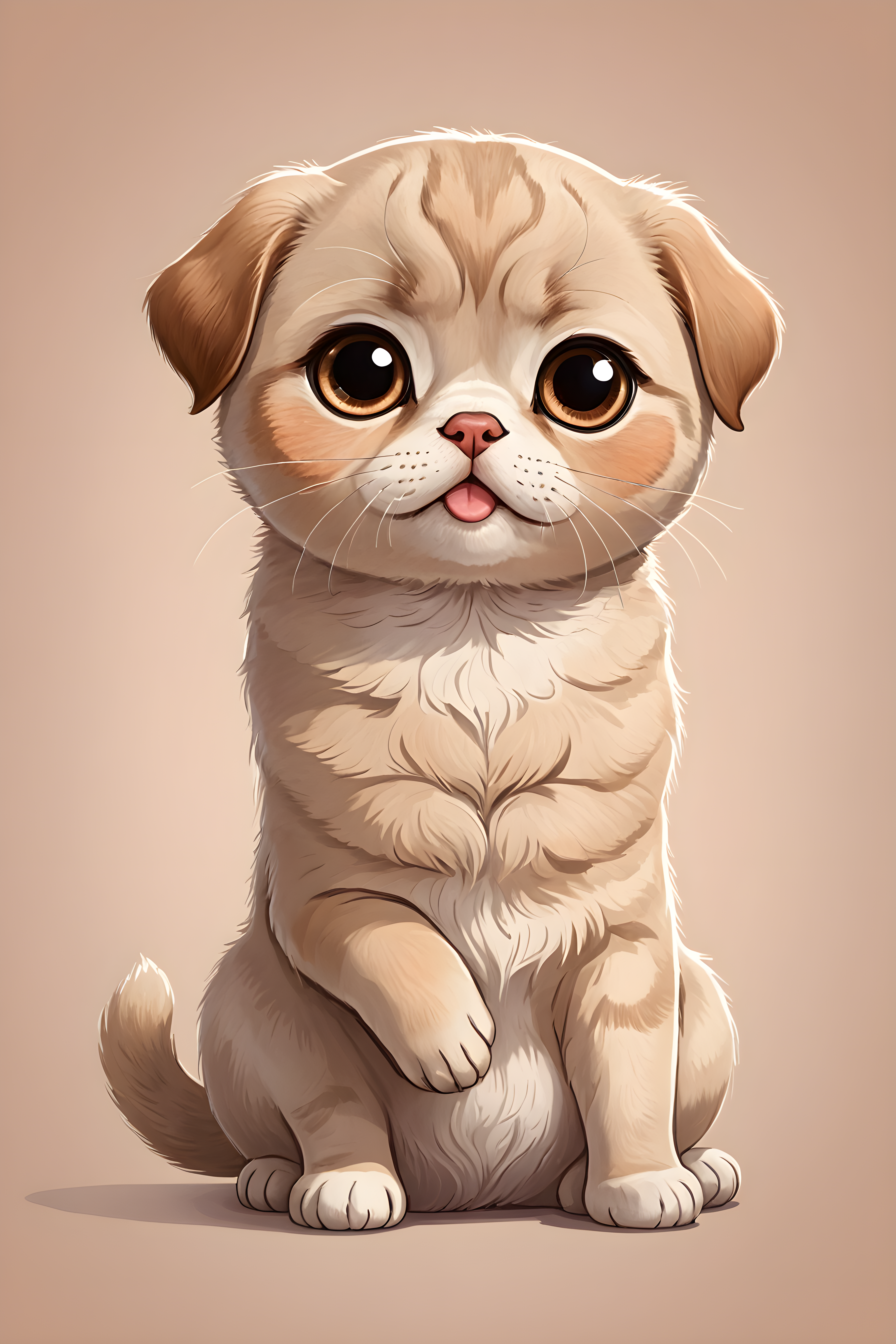 Scottish Fold — Cartoon / Kawaii (Cute)