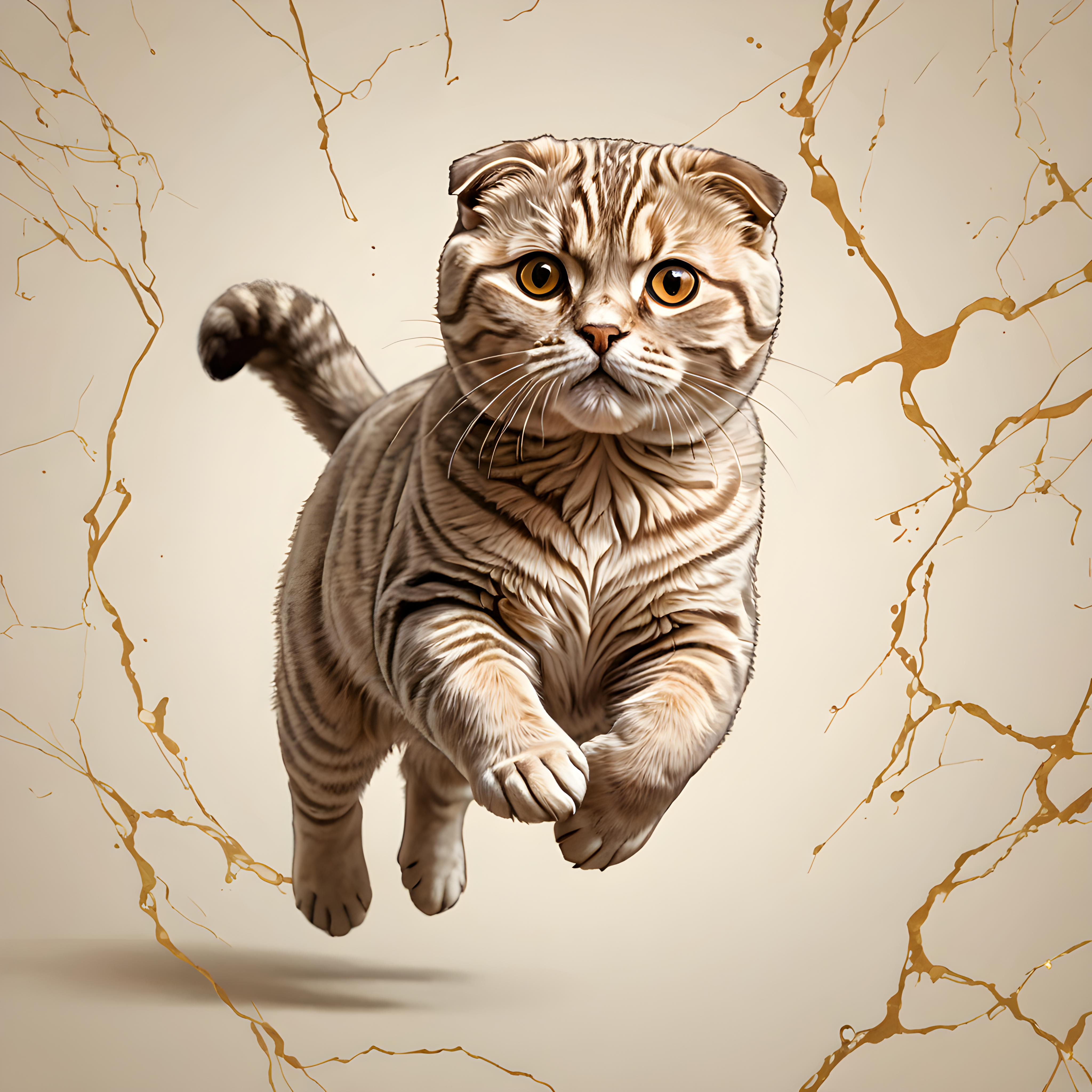 Scottish Fold — Line Art (Luxury)