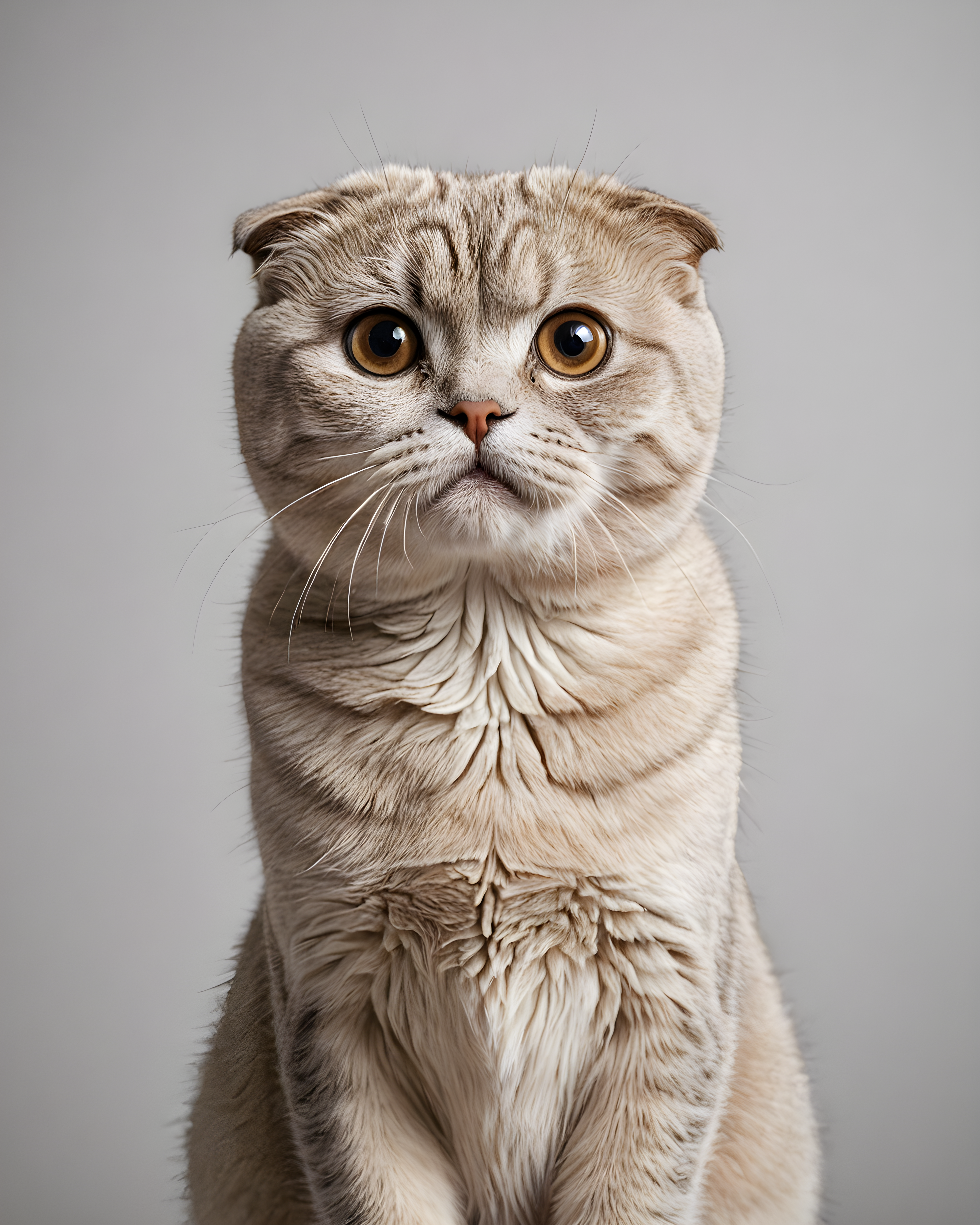 Scottish Fold — Minimalist Line Art (Funny)