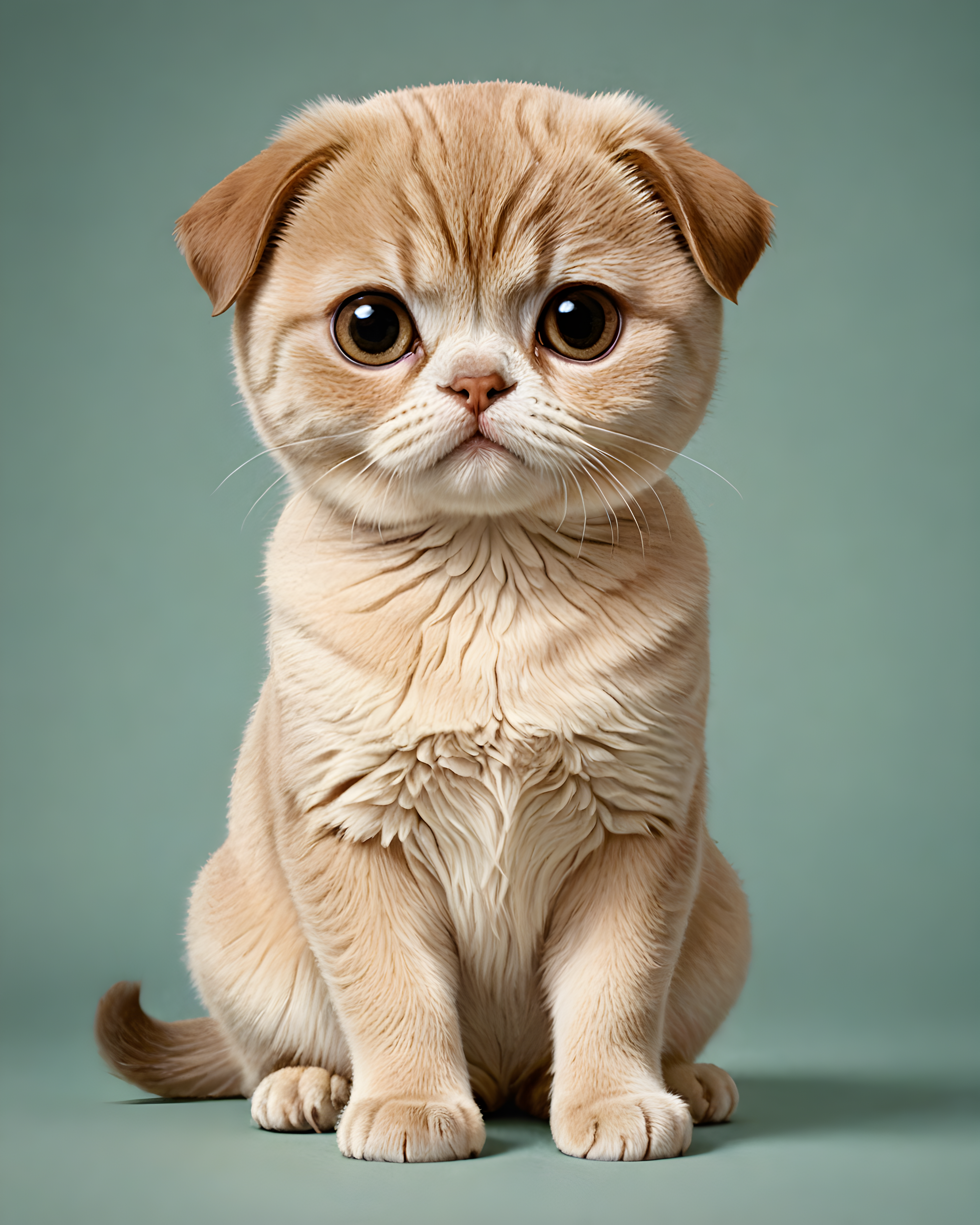 Scottish Fold — Retro (Cute)