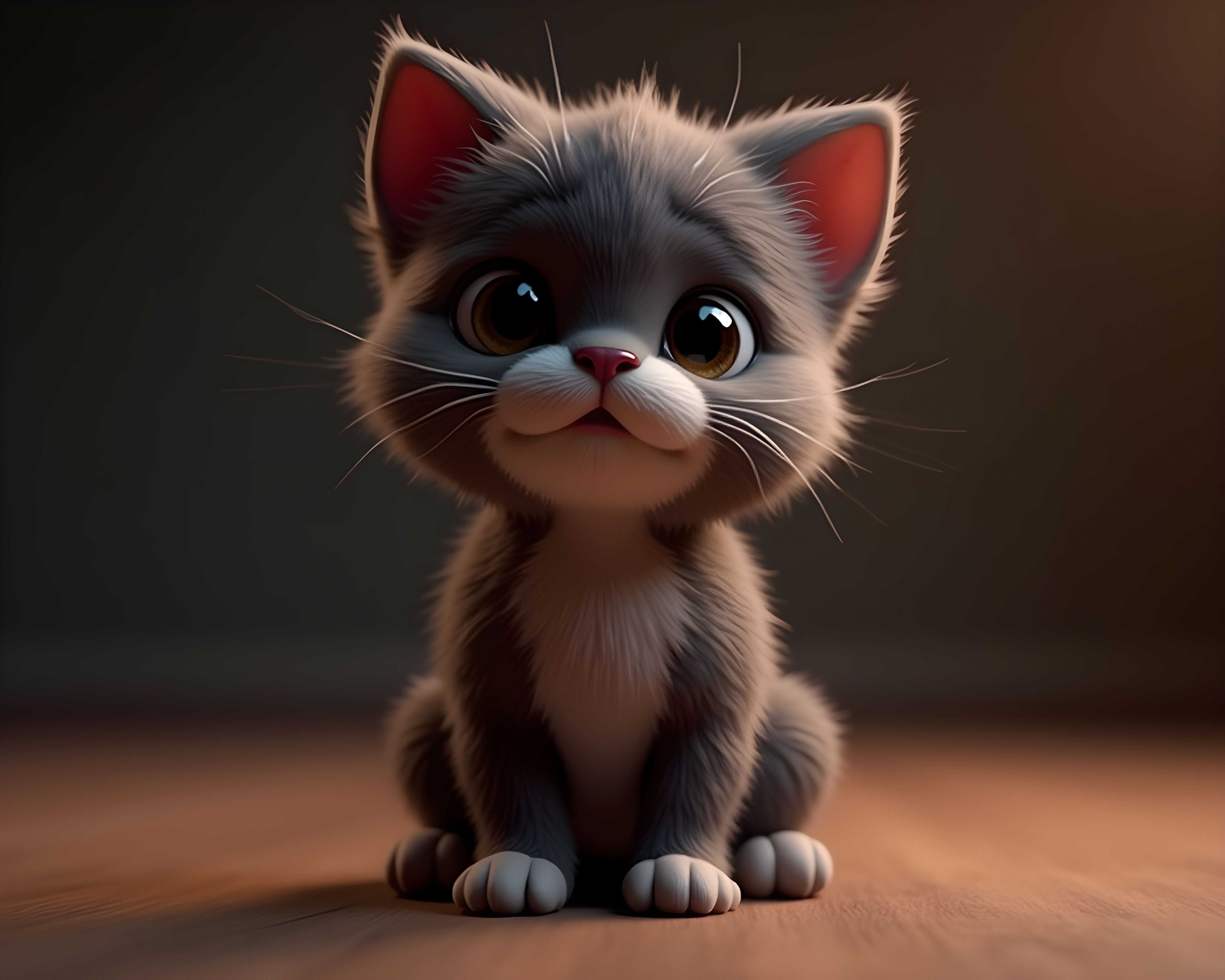 Scottish Fold — 3D Render (Motivational)