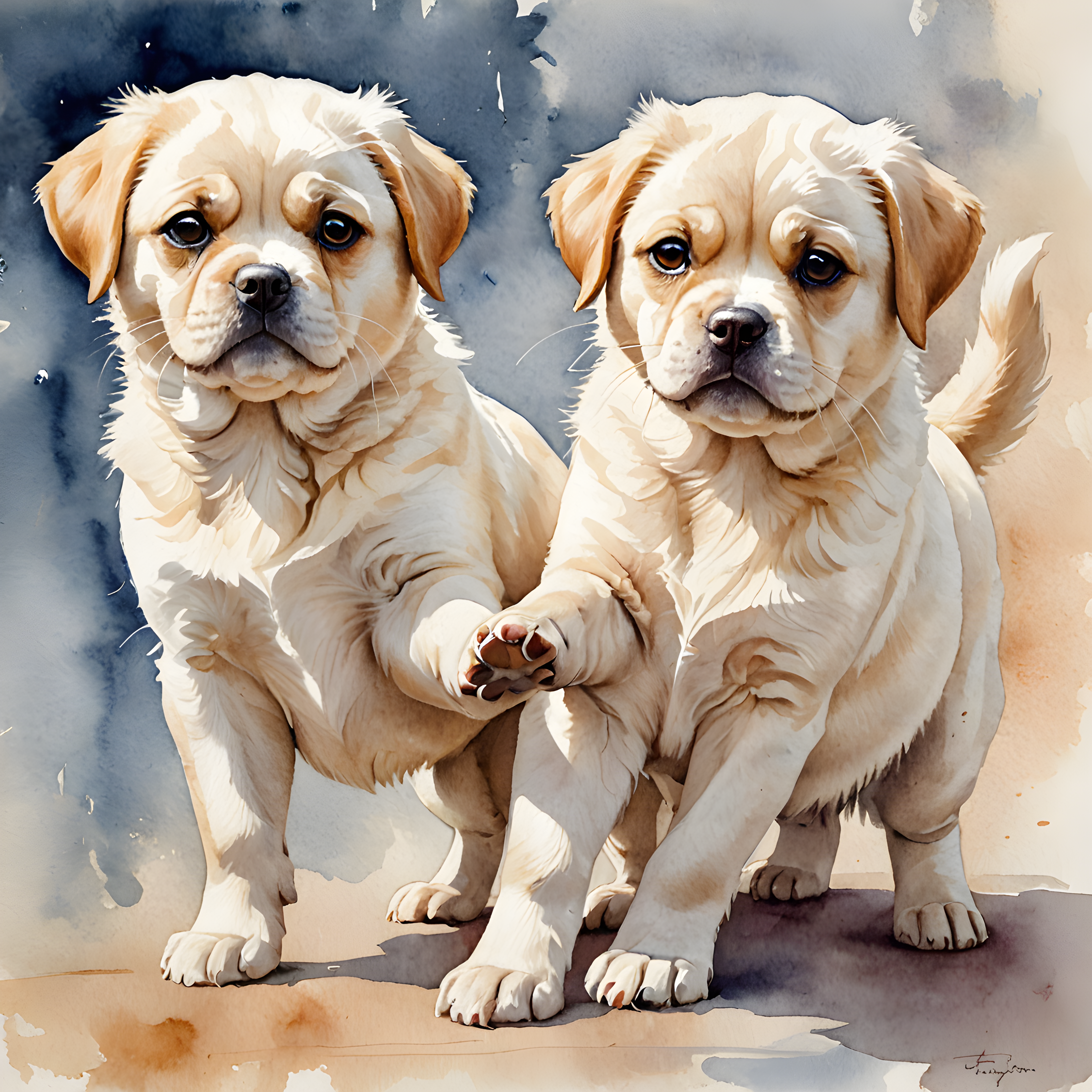 Scottish Fold — Watercolor (Energetic)
