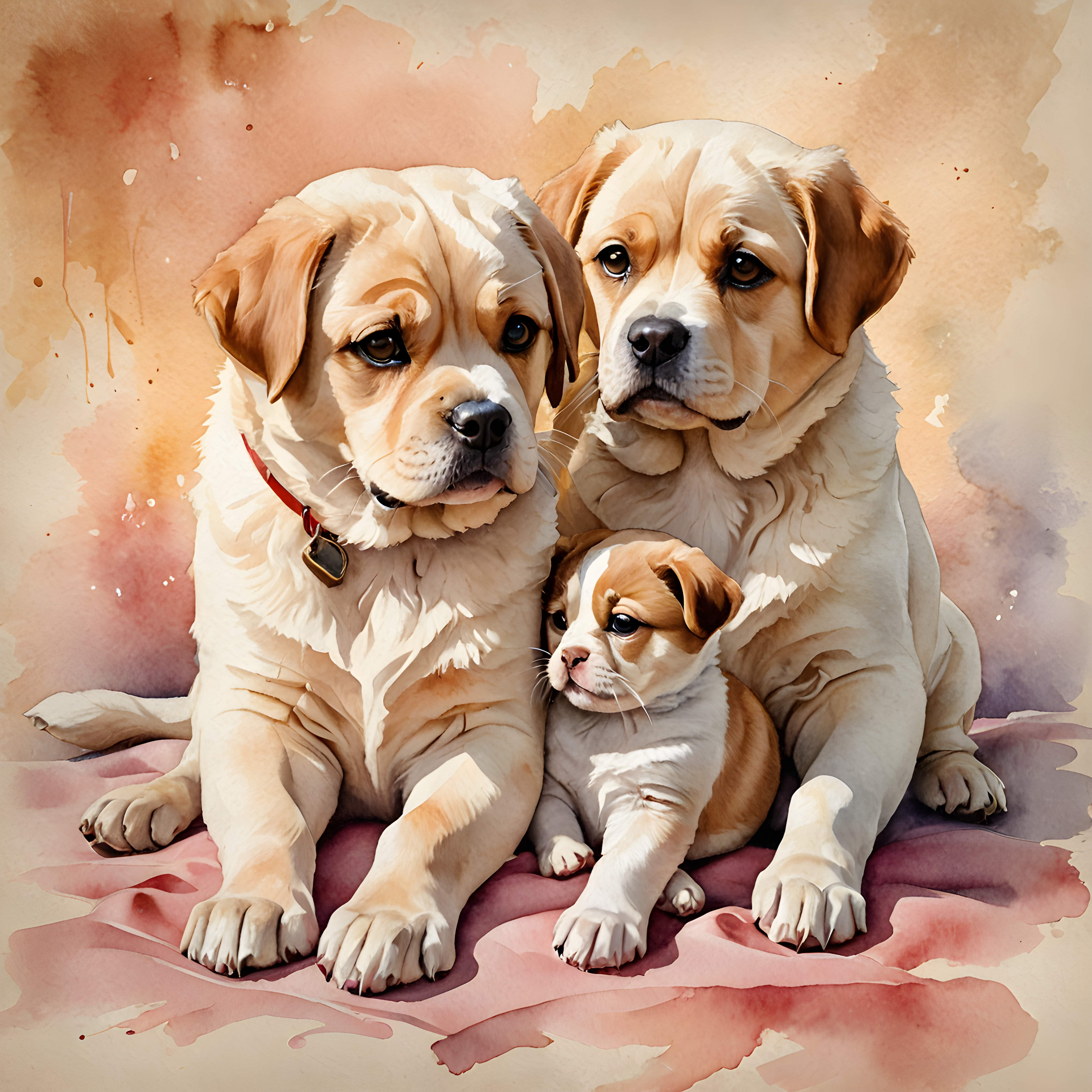 Scottish Fold — Watercolor (Romantic)