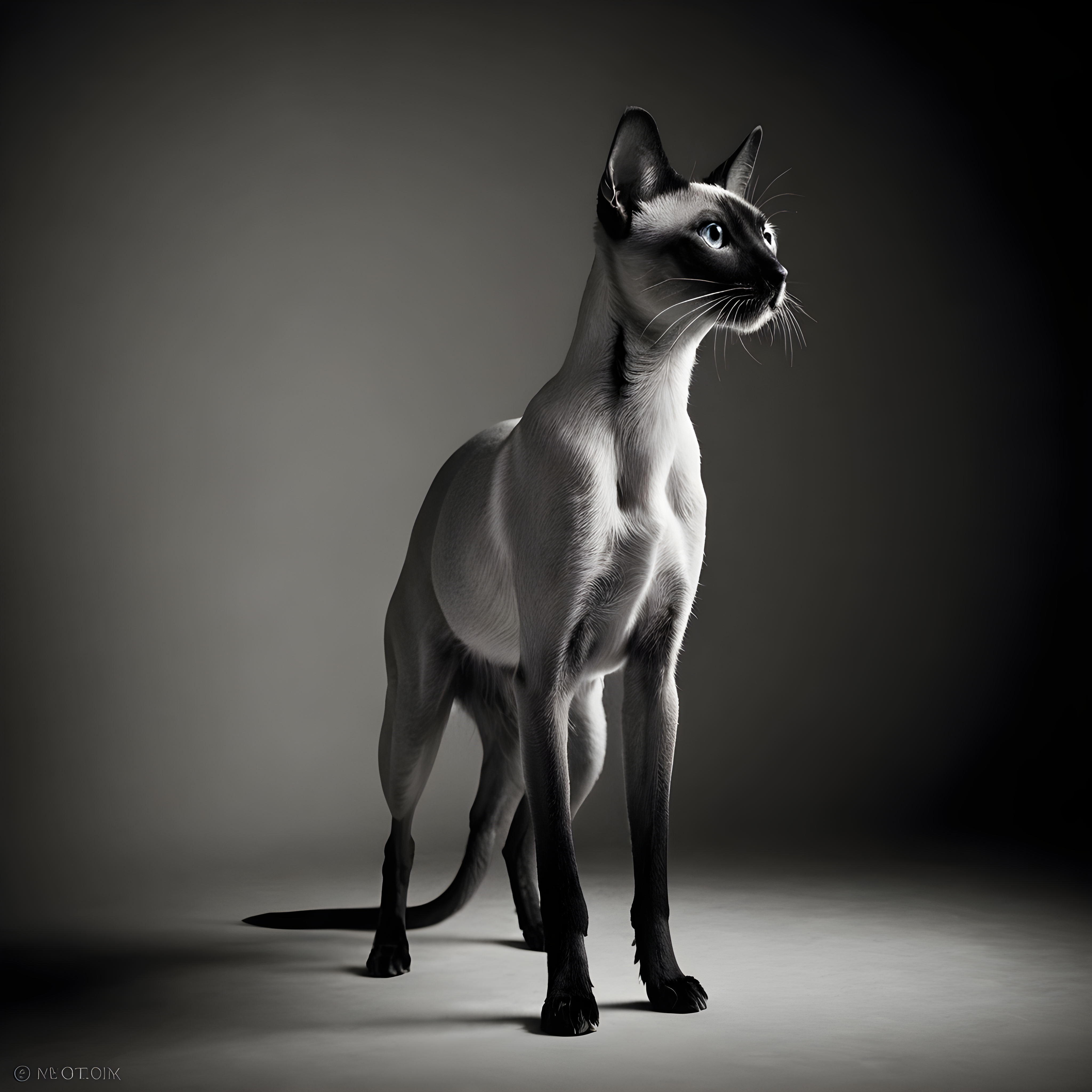 Siamese — Black & White (Fantasy)