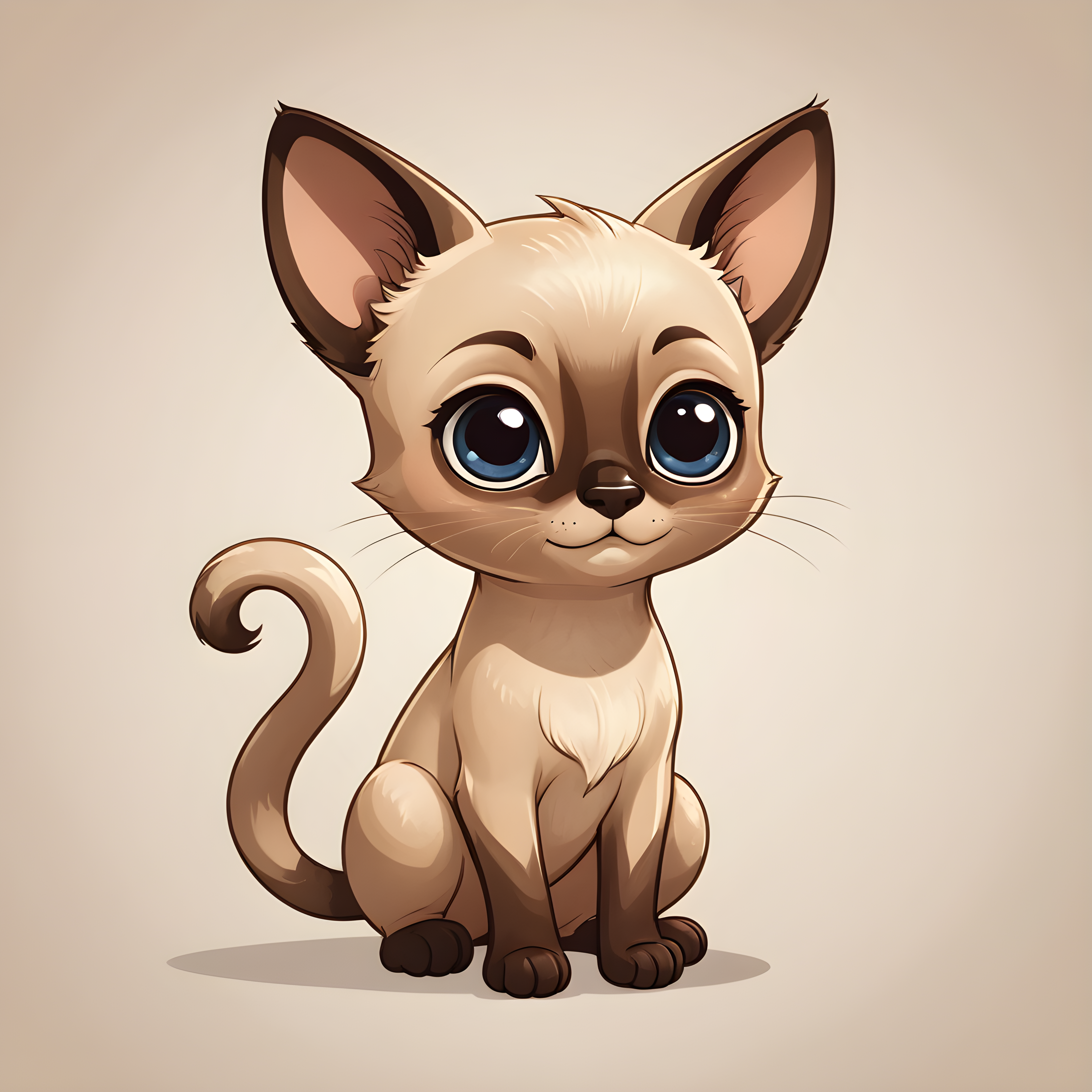 Siamese — Cartoon / Kawaii (Emotional)