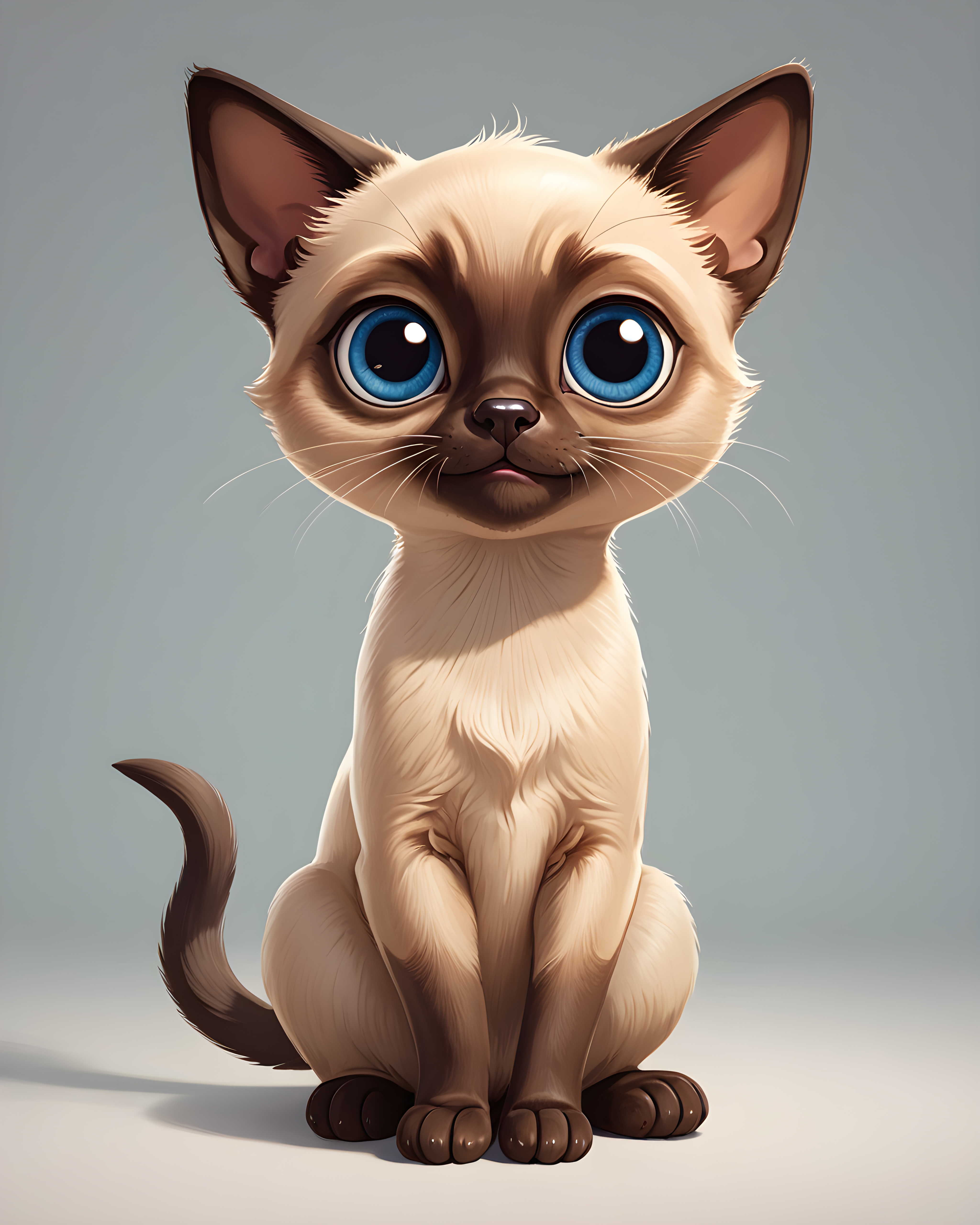 Siamese — Cartoon / Kawaii (Energetic)