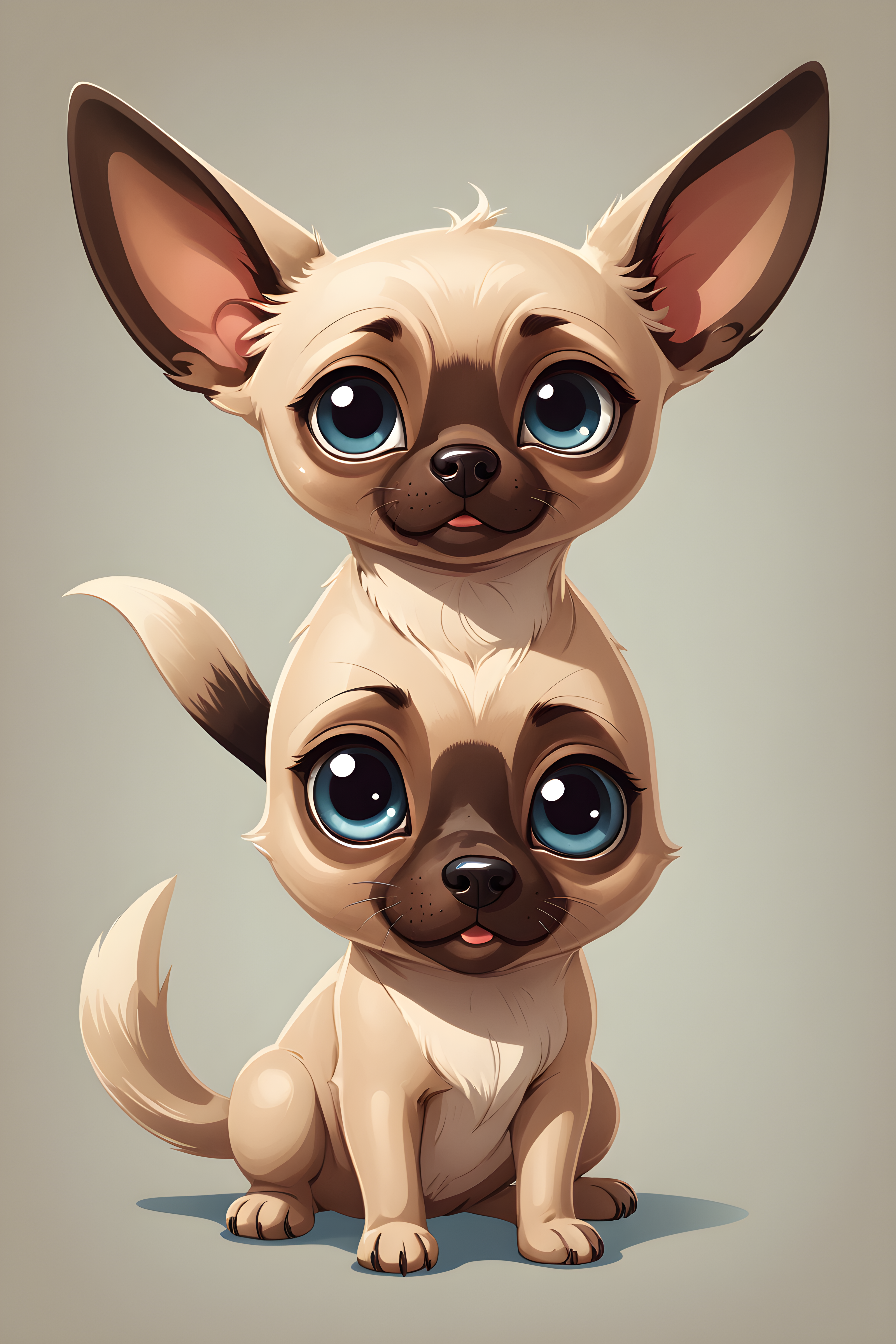 Siamese — Cartoon / Kawaii (Motivational)