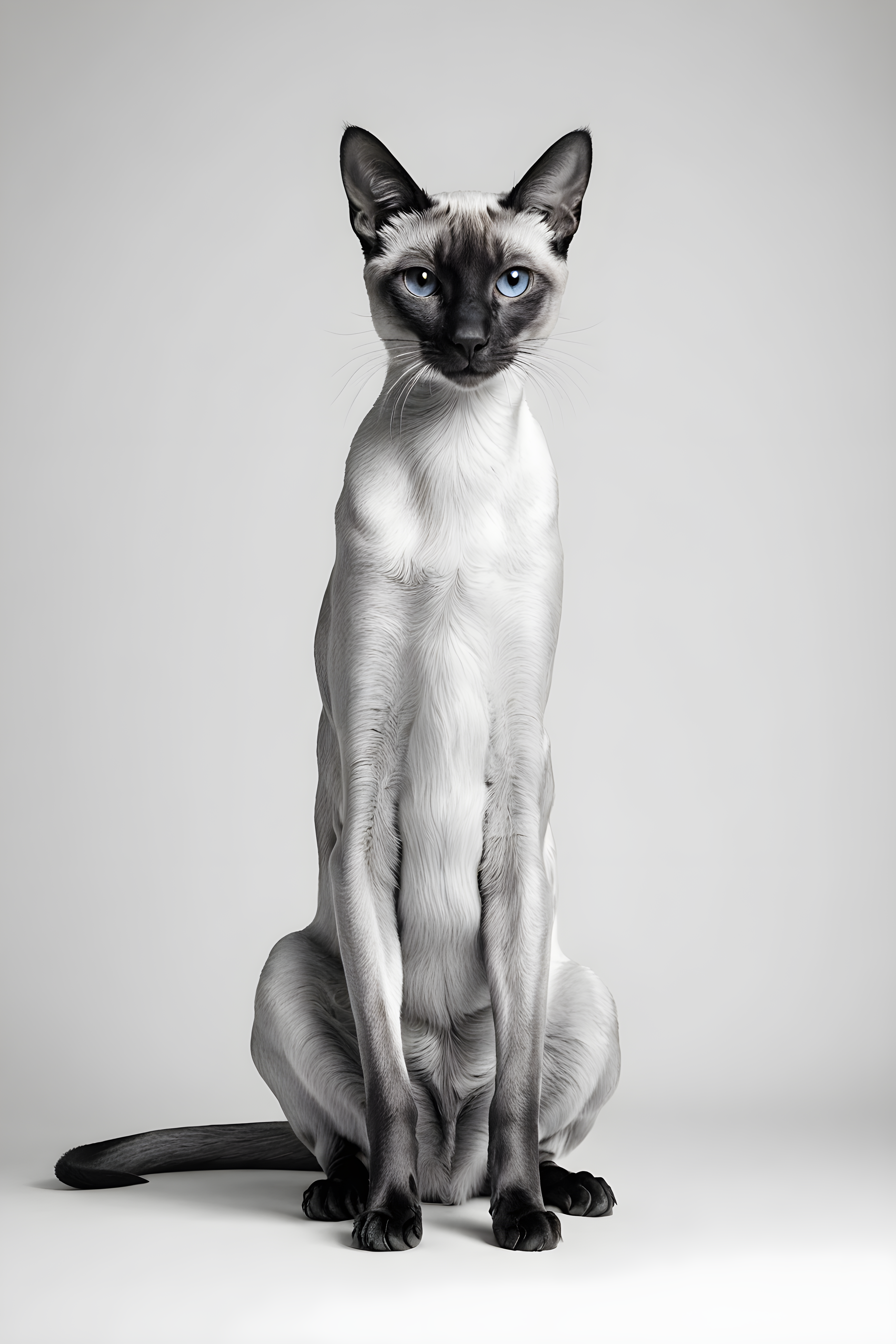 Siamese — Minimalist Line Art (Motivational)