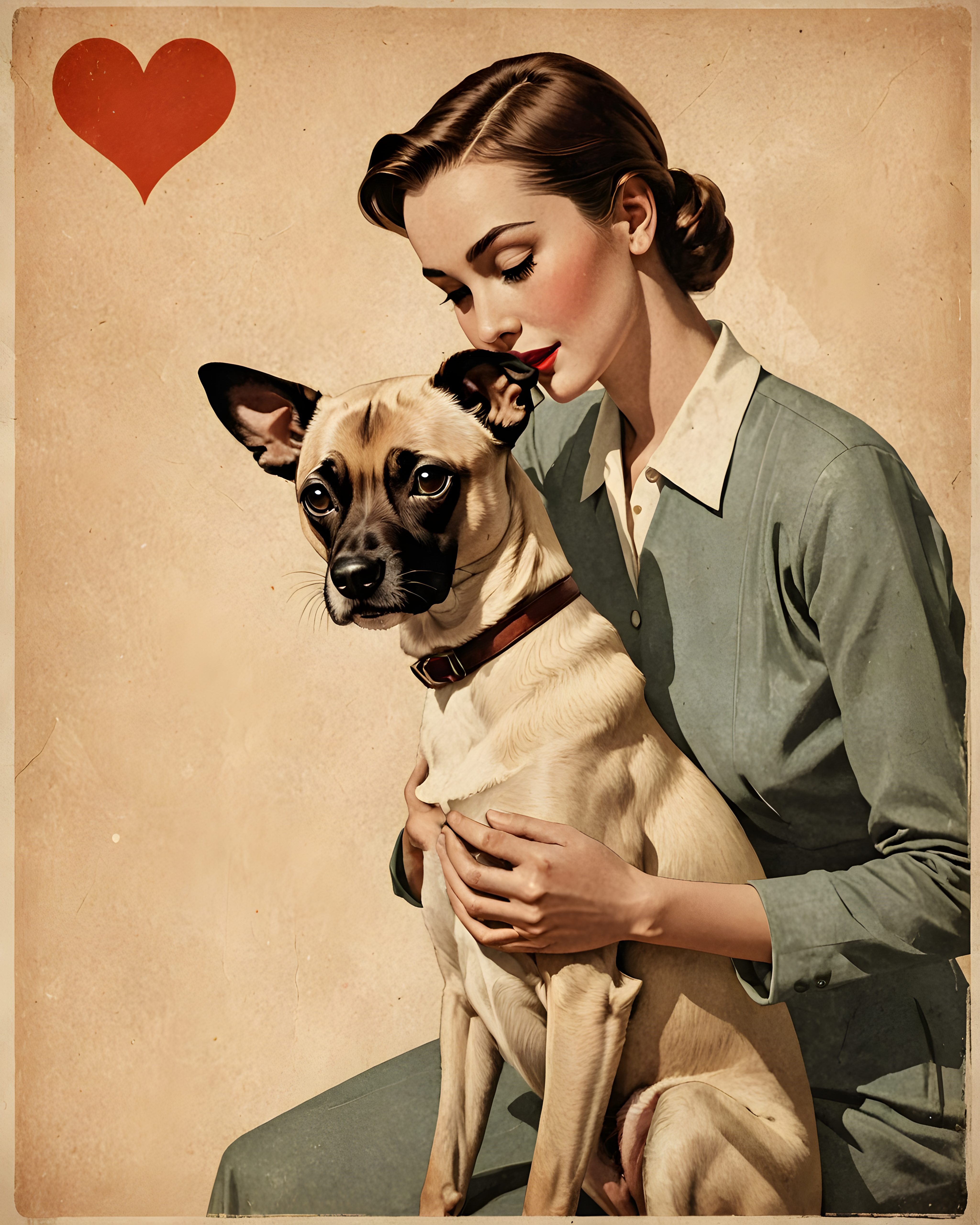 Siamese — Vintage Poster (Romantic)