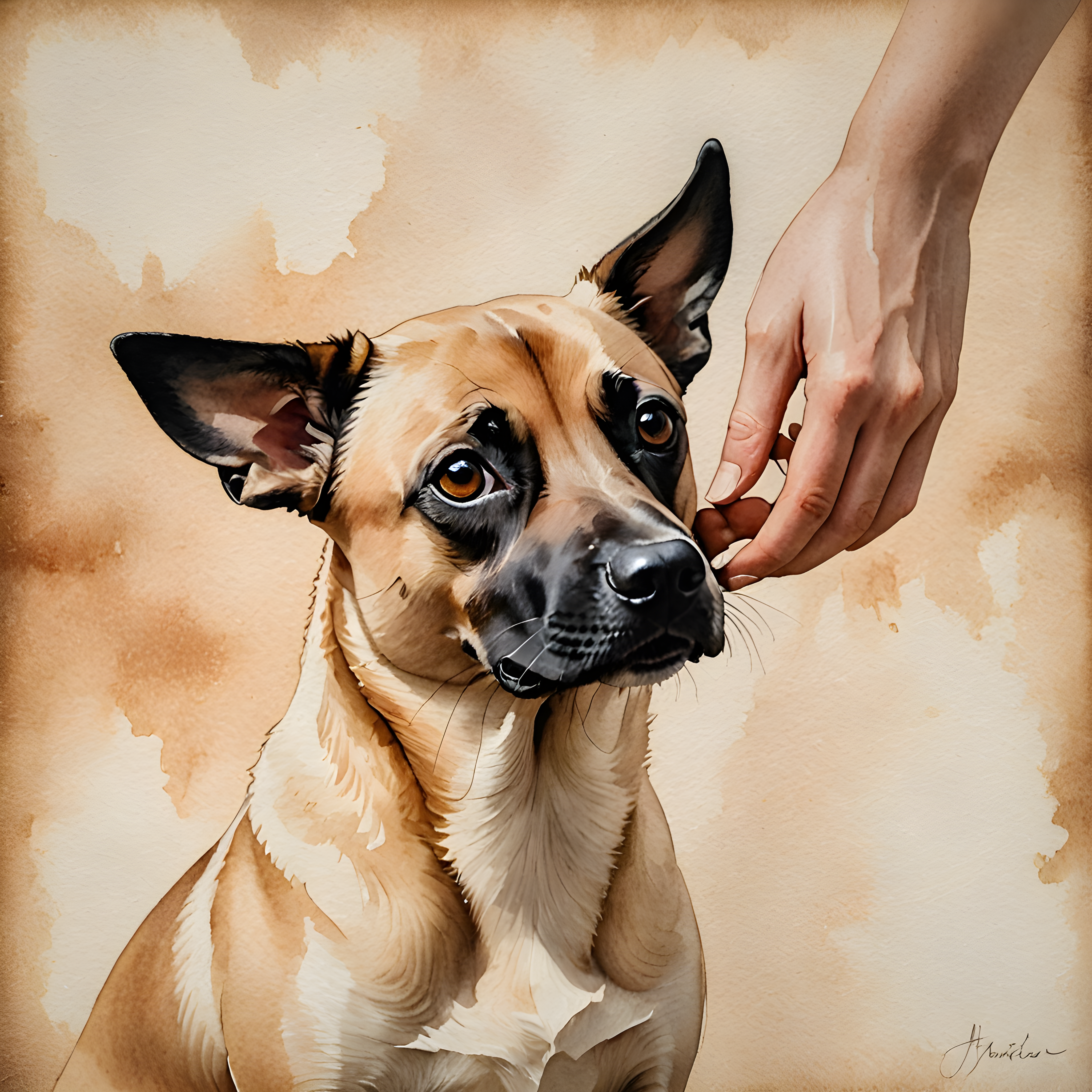 Siamese — Watercolor (Emotional)