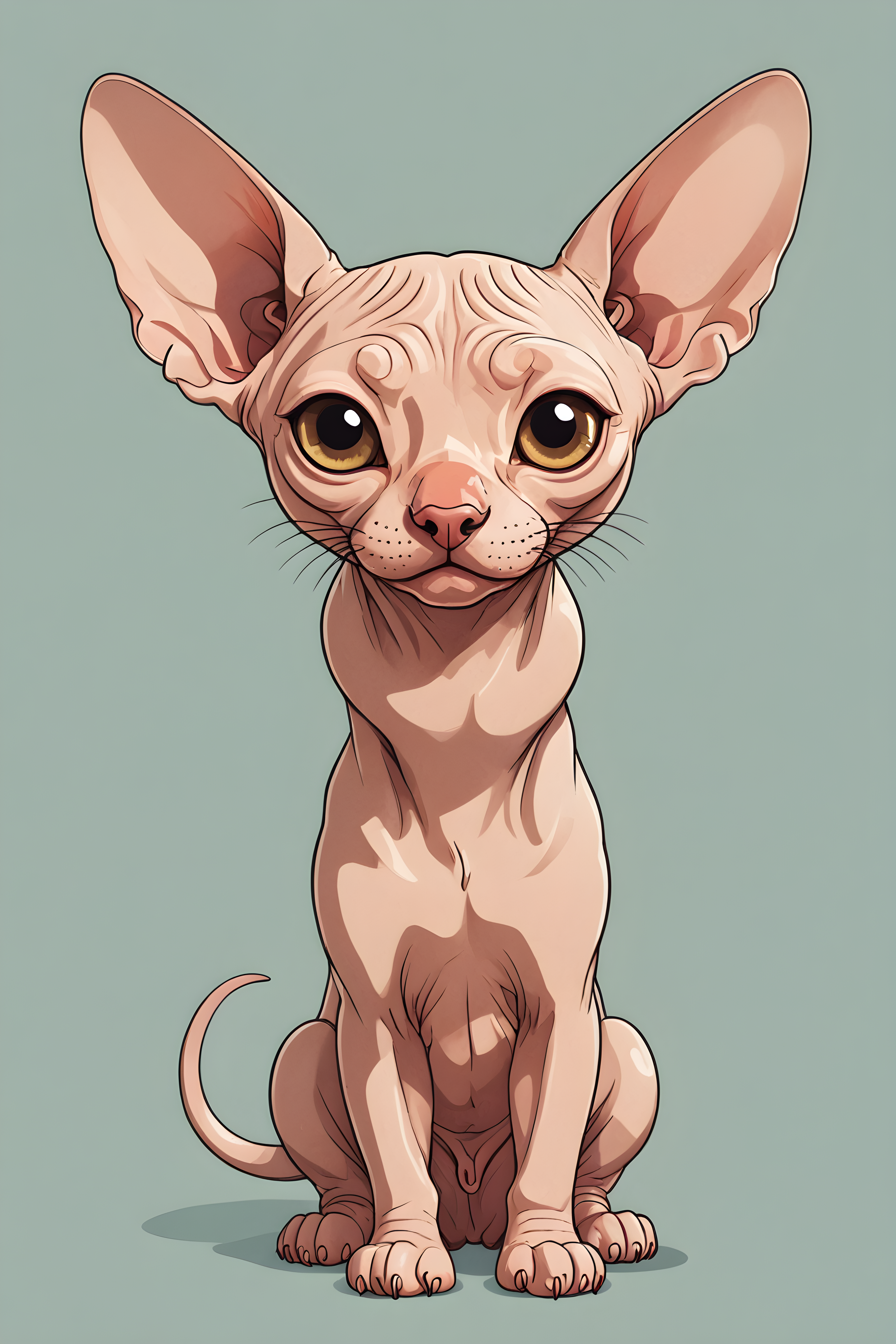 Sphynx — Cartoon / Kawaii (Aesthetic)