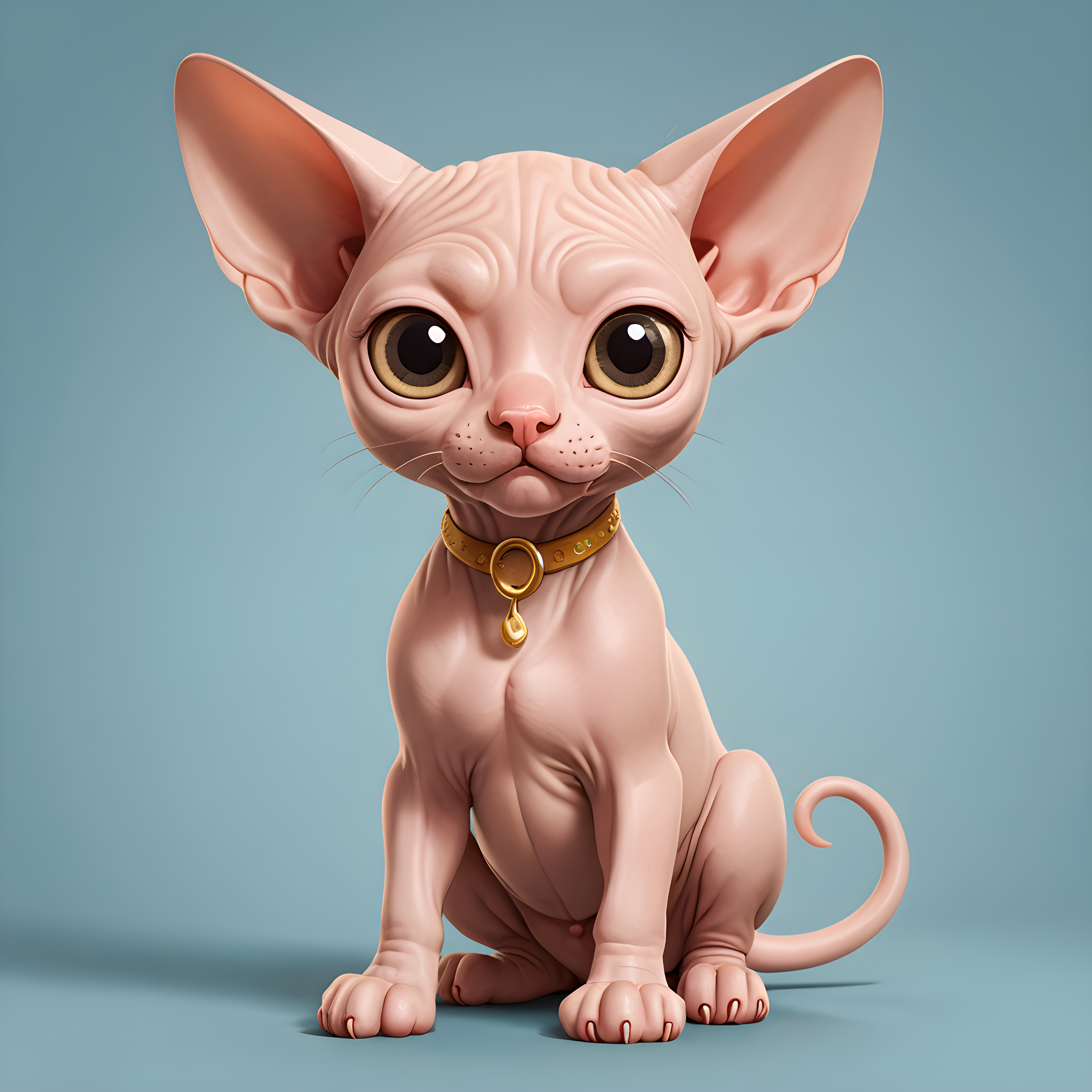Sphynx — Cartoon / Kawaii (Playful)