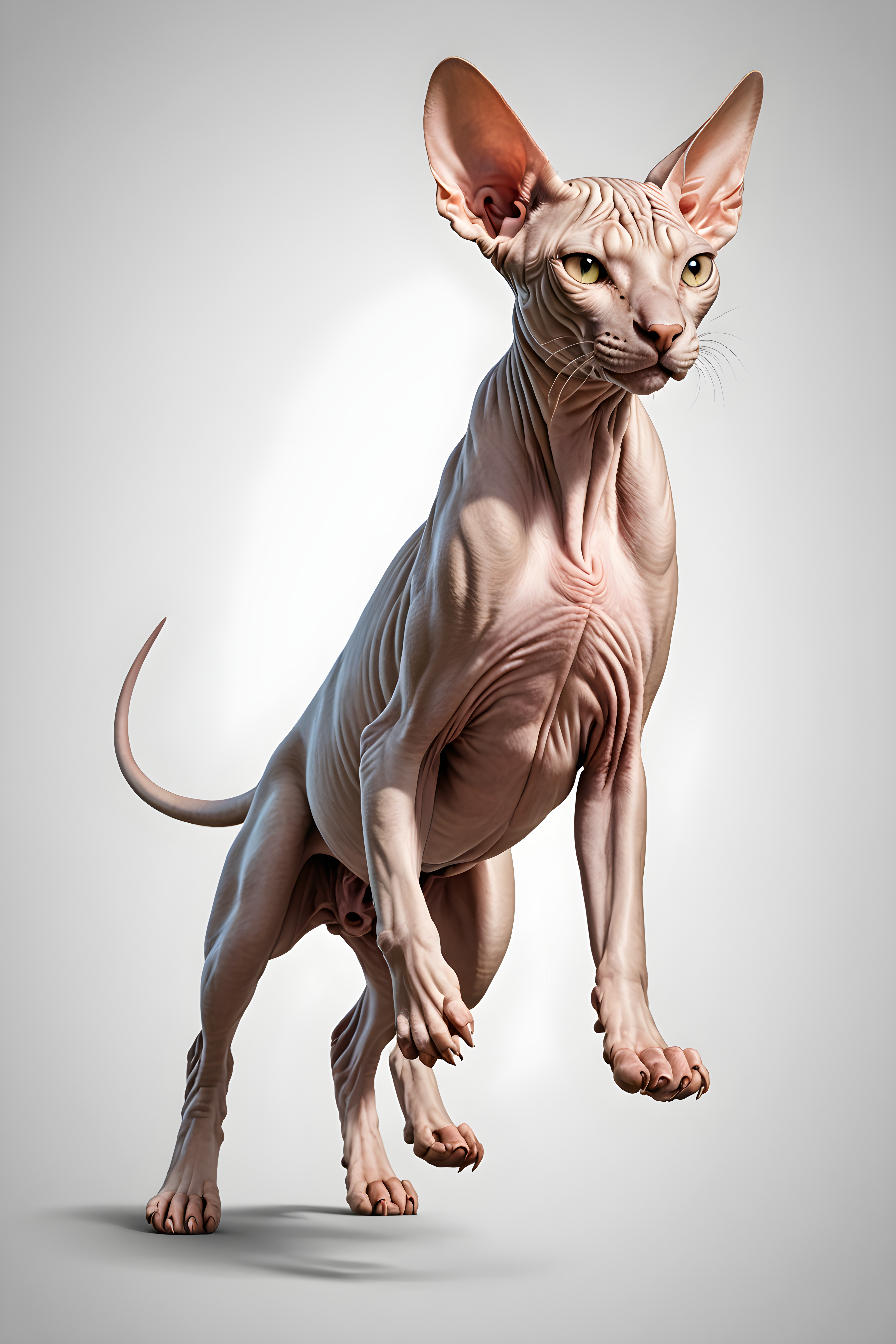 Sphynx — Line Art (Playful)