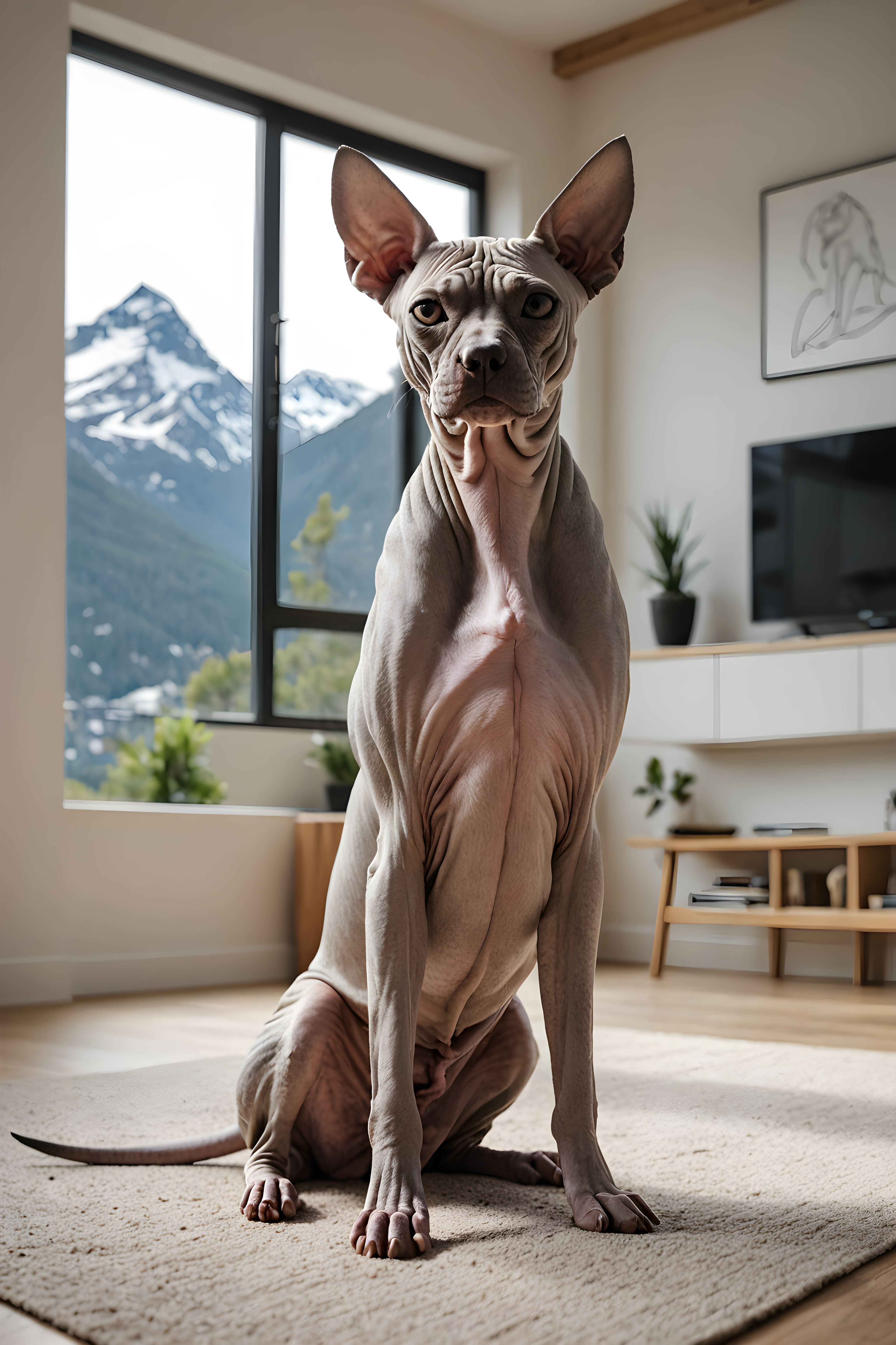 Sphynx — Minimalist Line Art (Motivational)