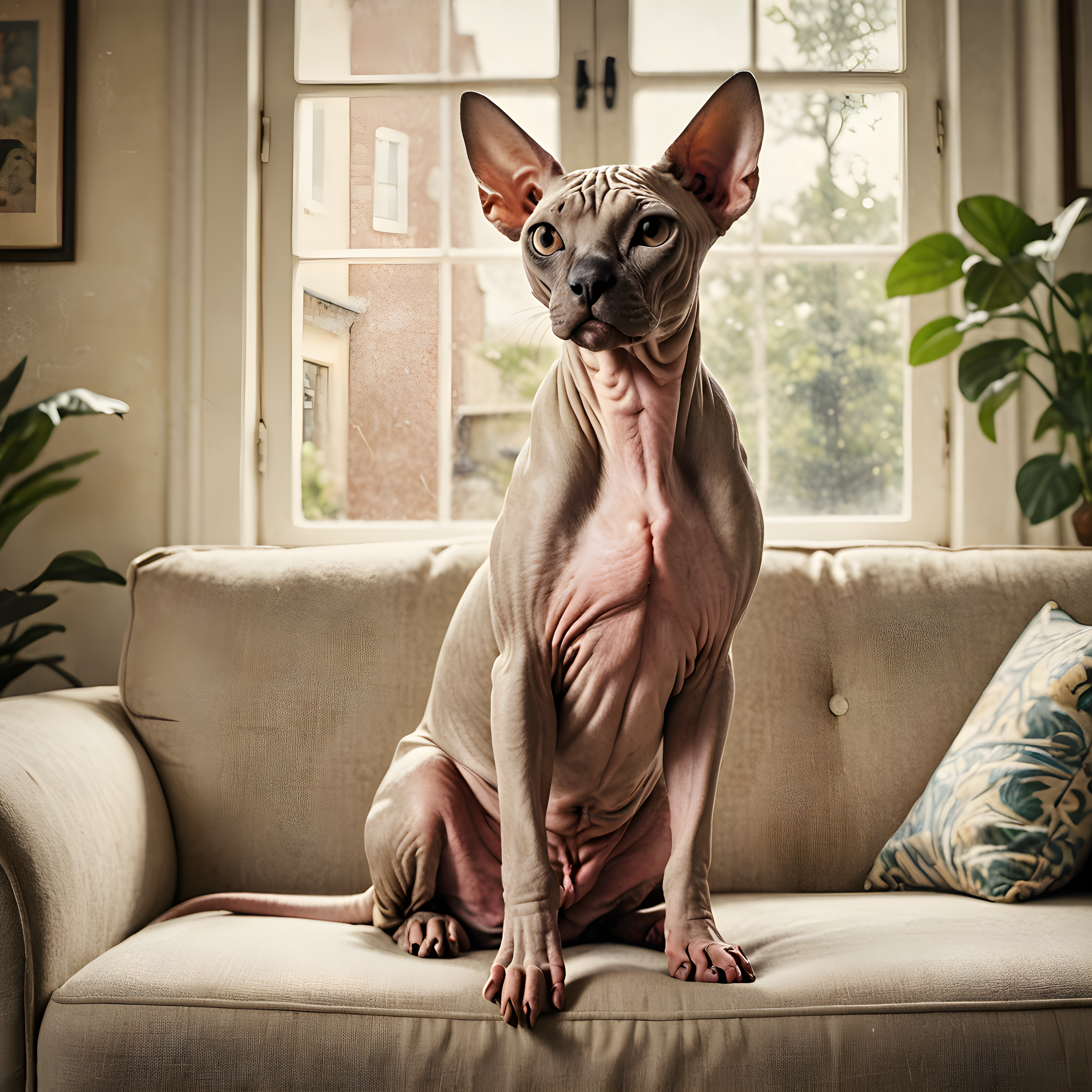 Sphynx — Vintage Poster (Lifestyle)