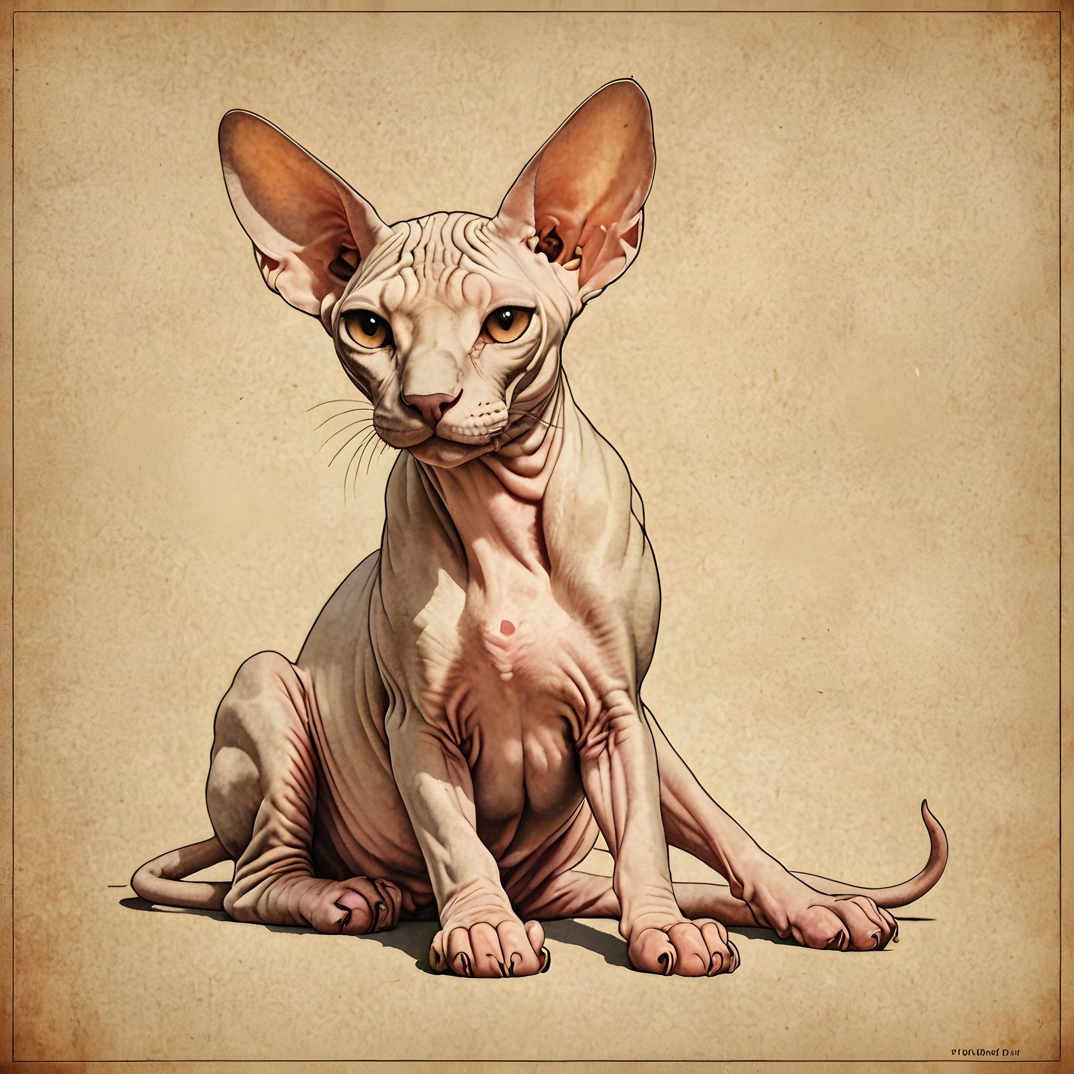 Sphynx — Vintage Poster (Romantic)