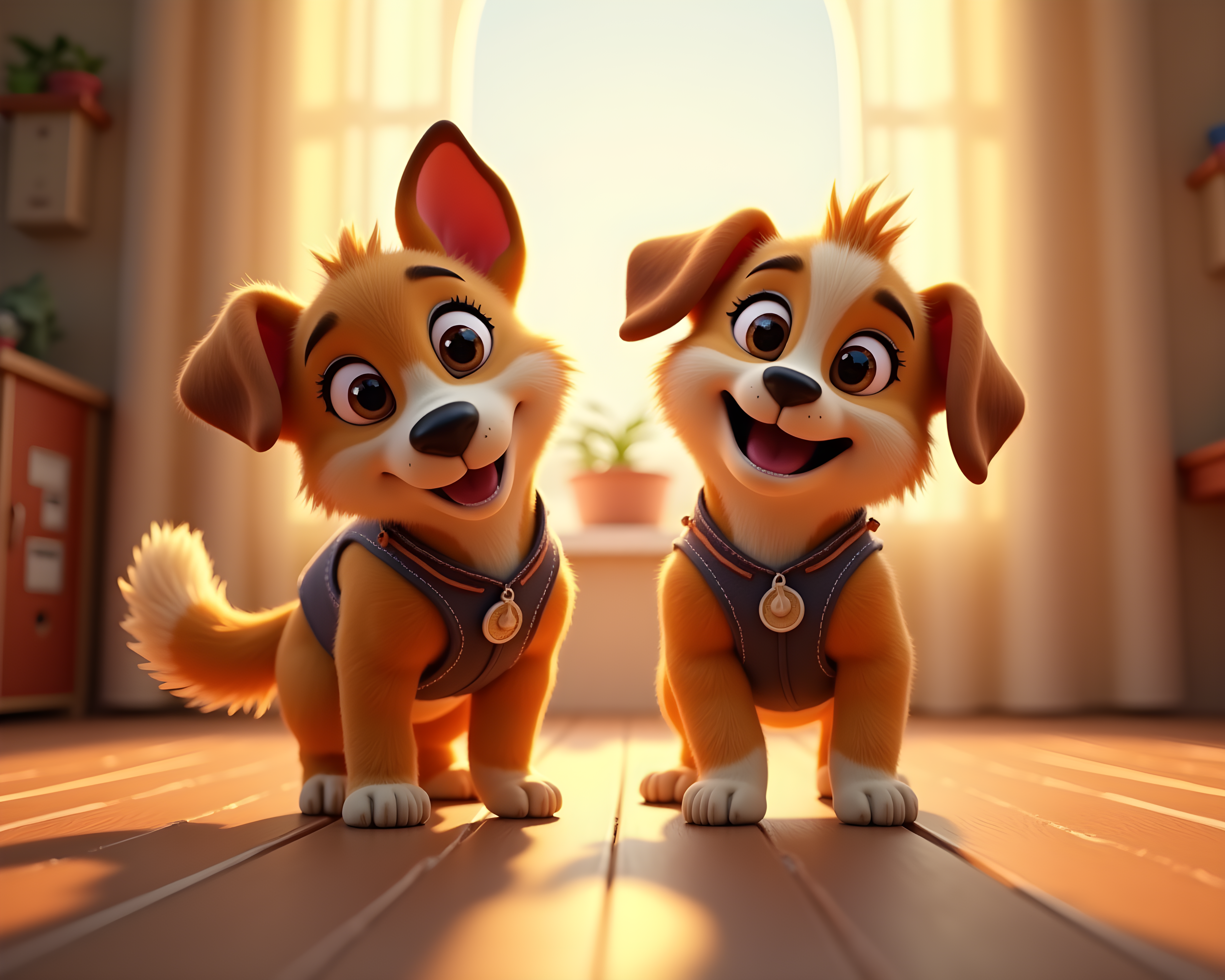 Adventure Buddies — 3D Render (Happy)