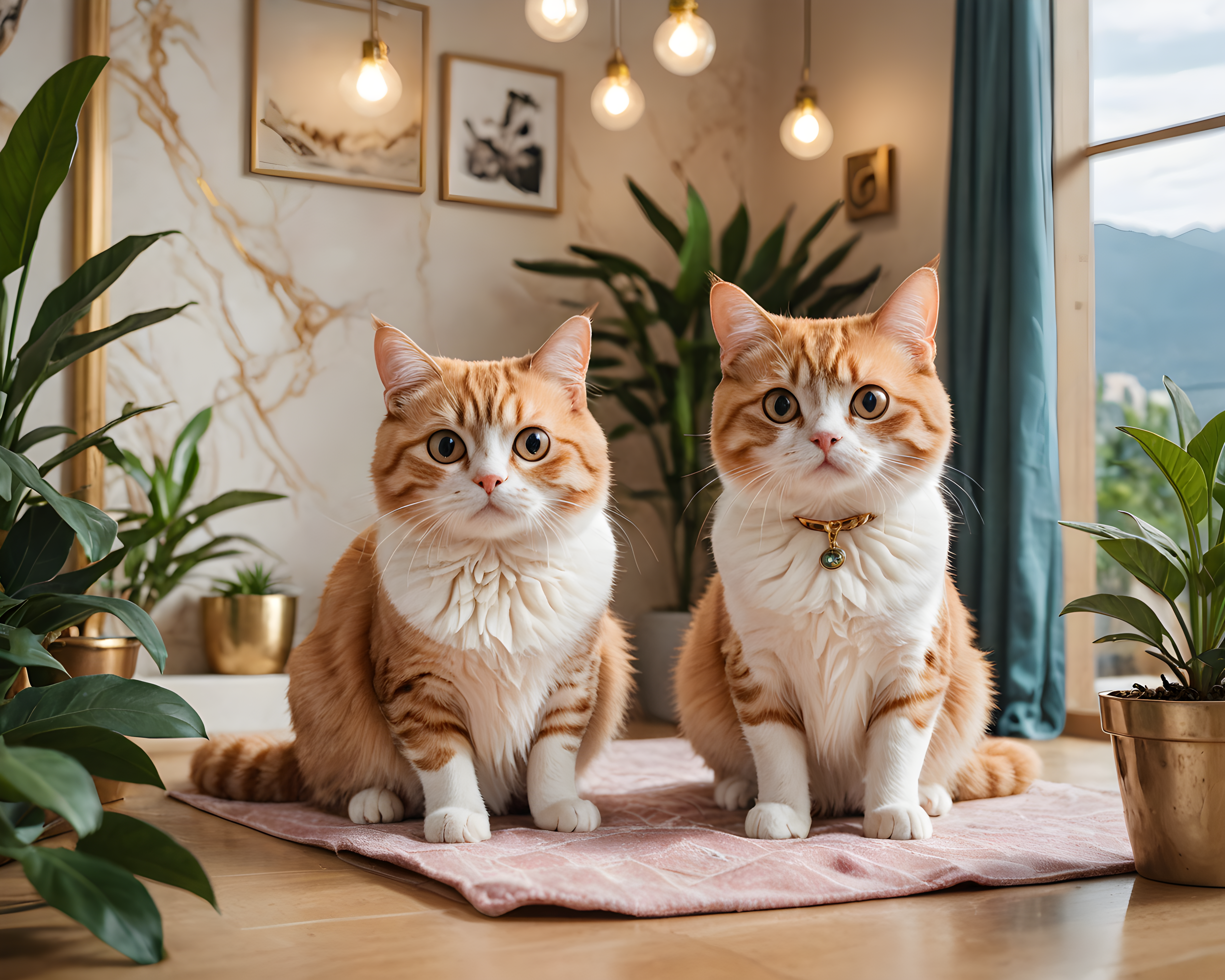 Bonded Pair Cats — Cartoon / Kawaii (Luxury)