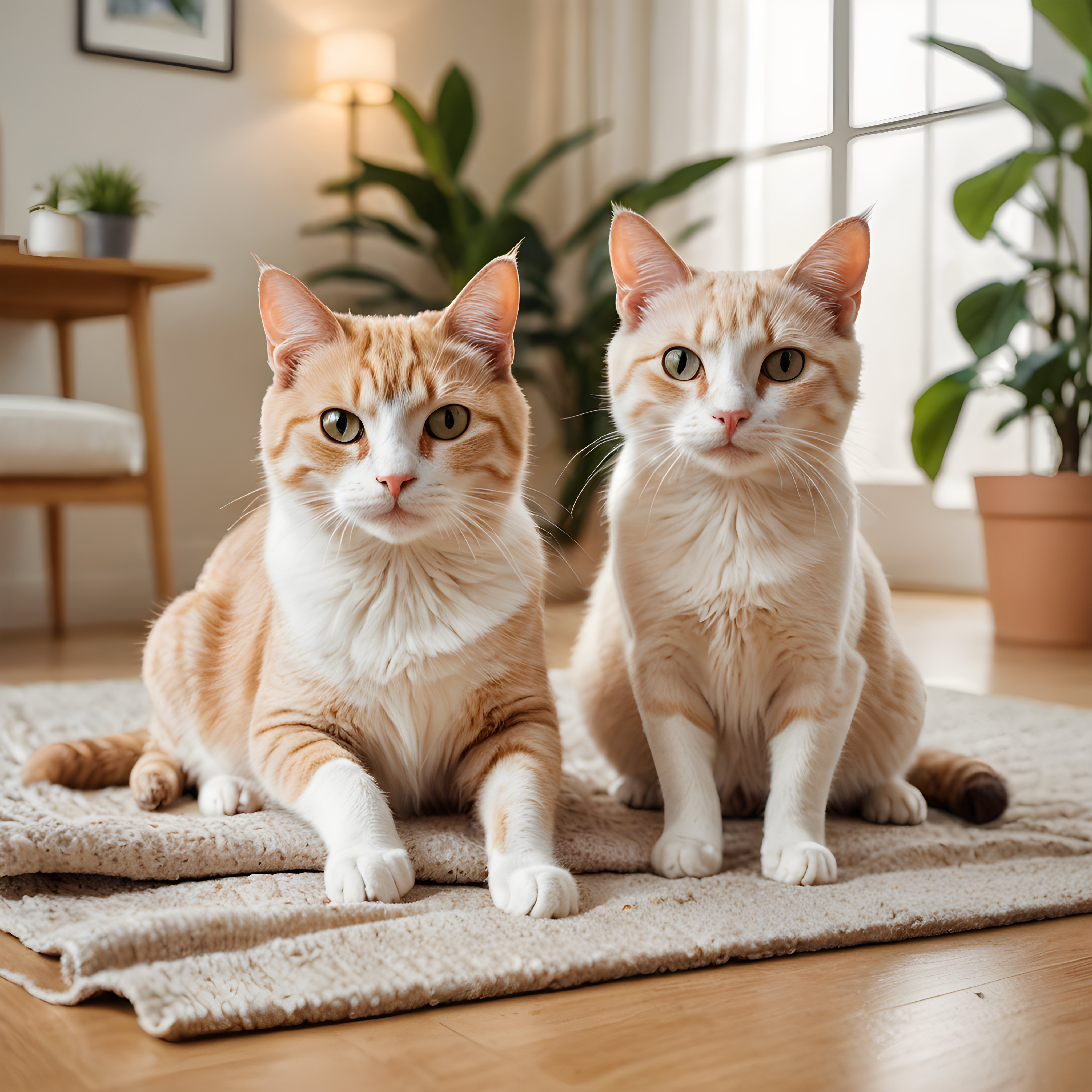 Bonded Pair Cats — Modern Aesthetic (Energetic)
