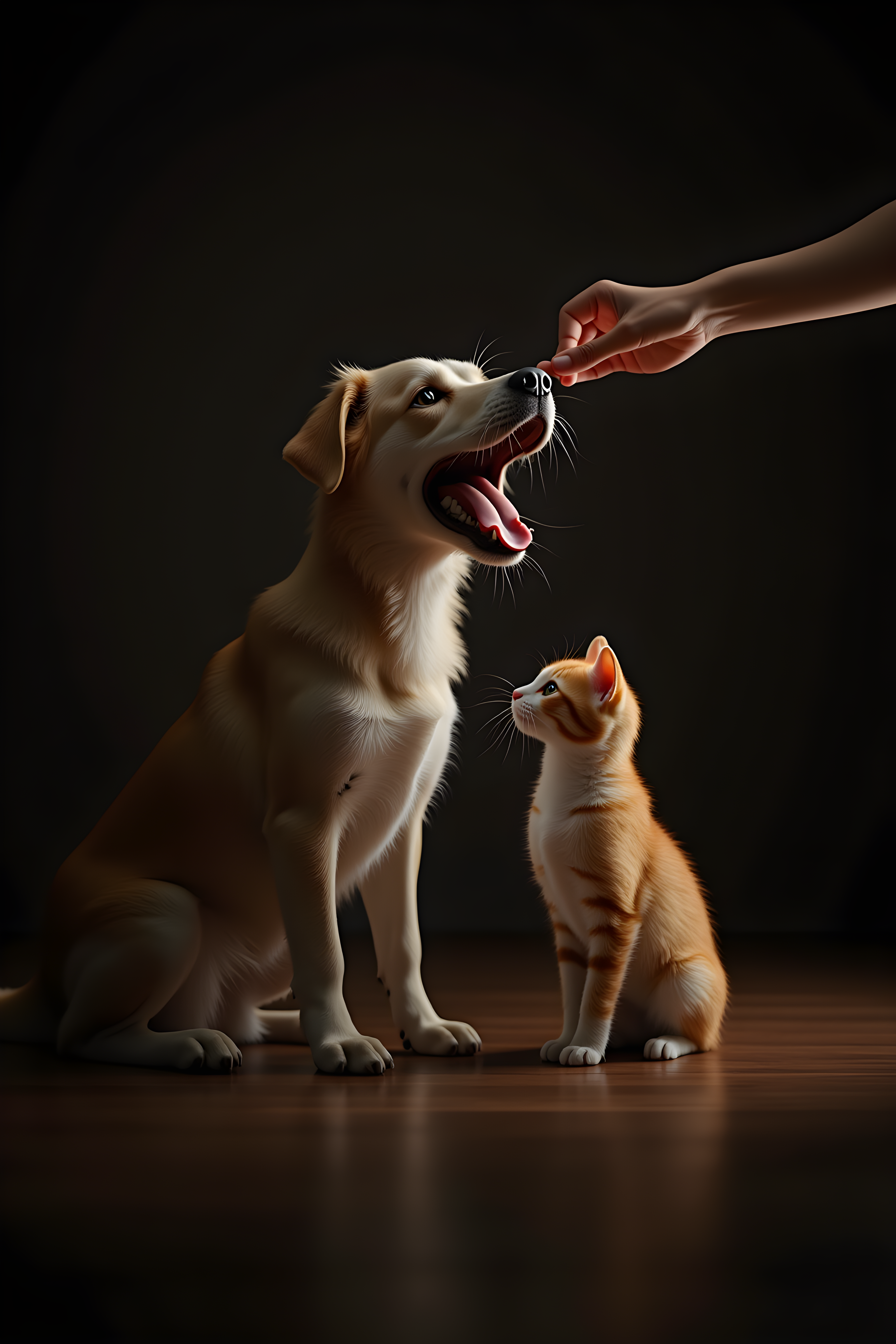 Cat And Dog Pair — Hyper-Realistic (Emotional)