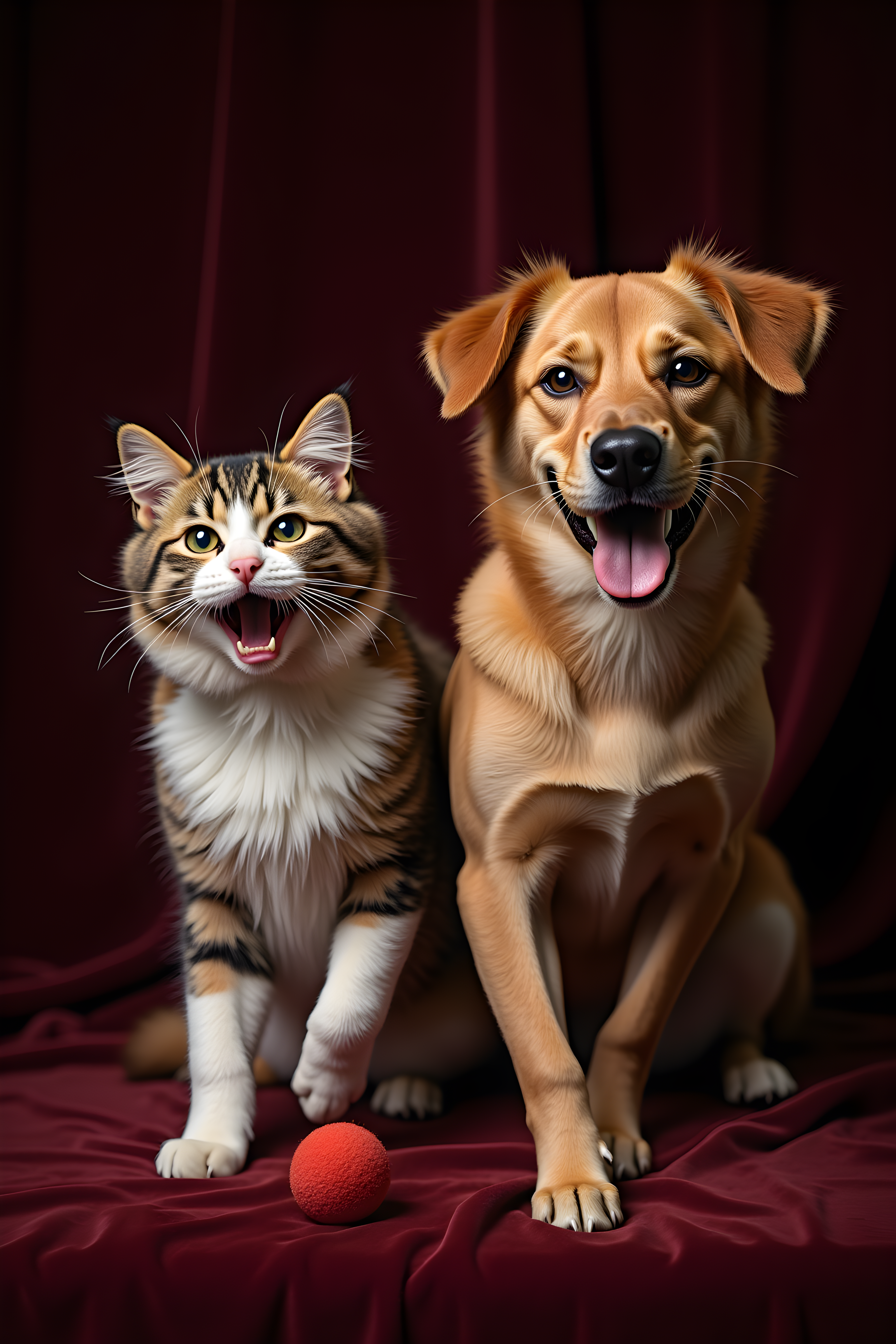 Cat And Dog Pair — Luxury (Playful)