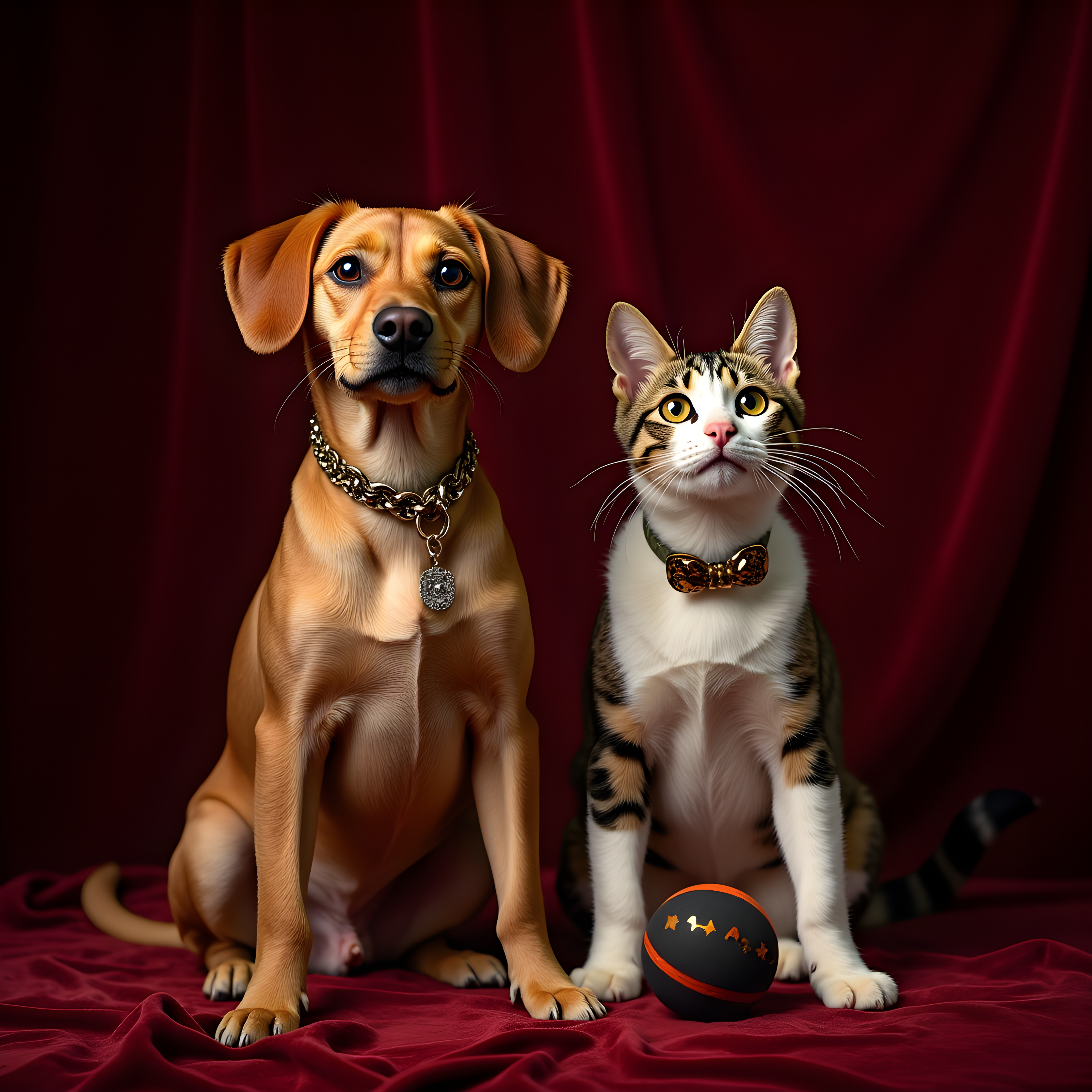 Cat And Dog Pair — Luxury (Playful)