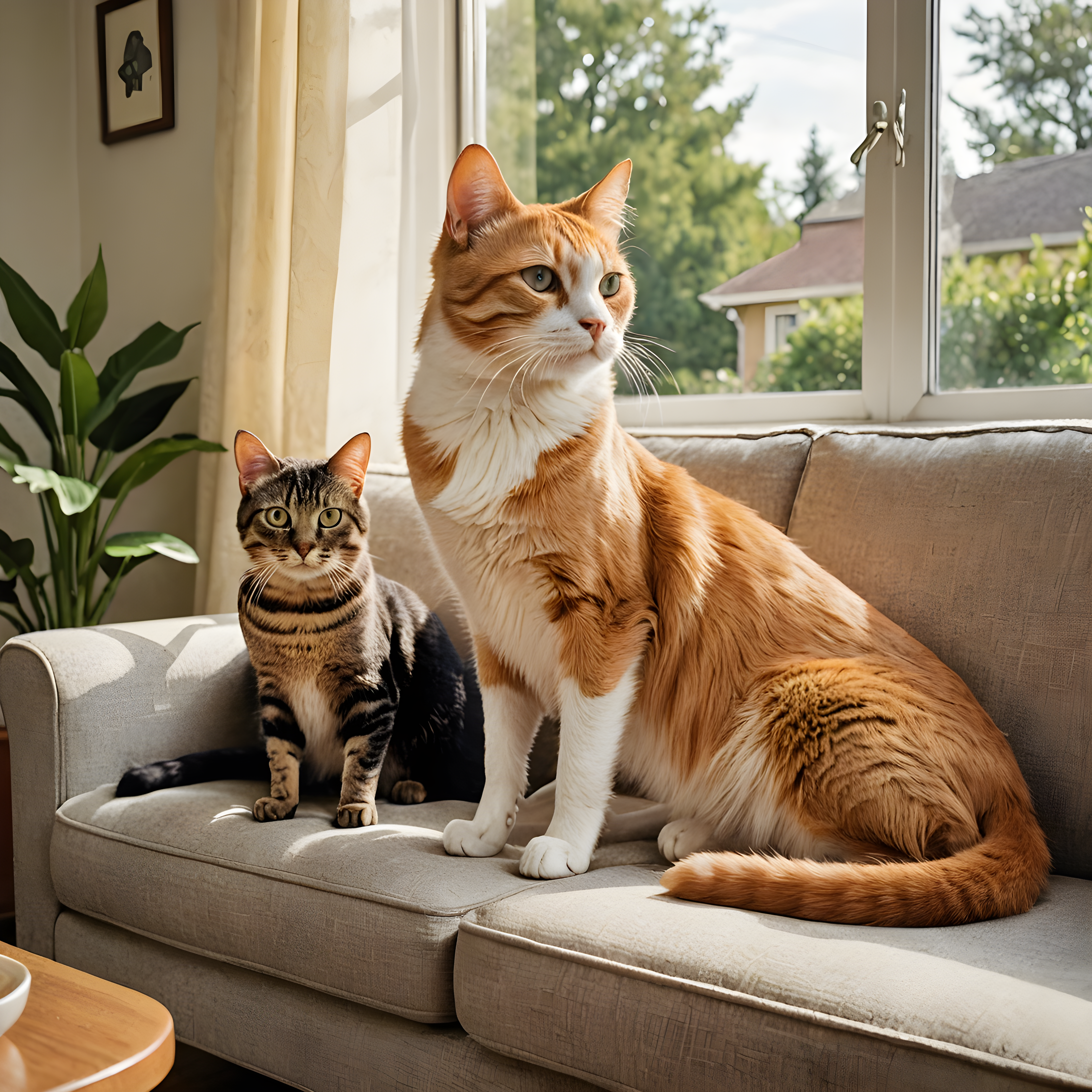 Cat And Dog Pair — Retro (Lifestyle)