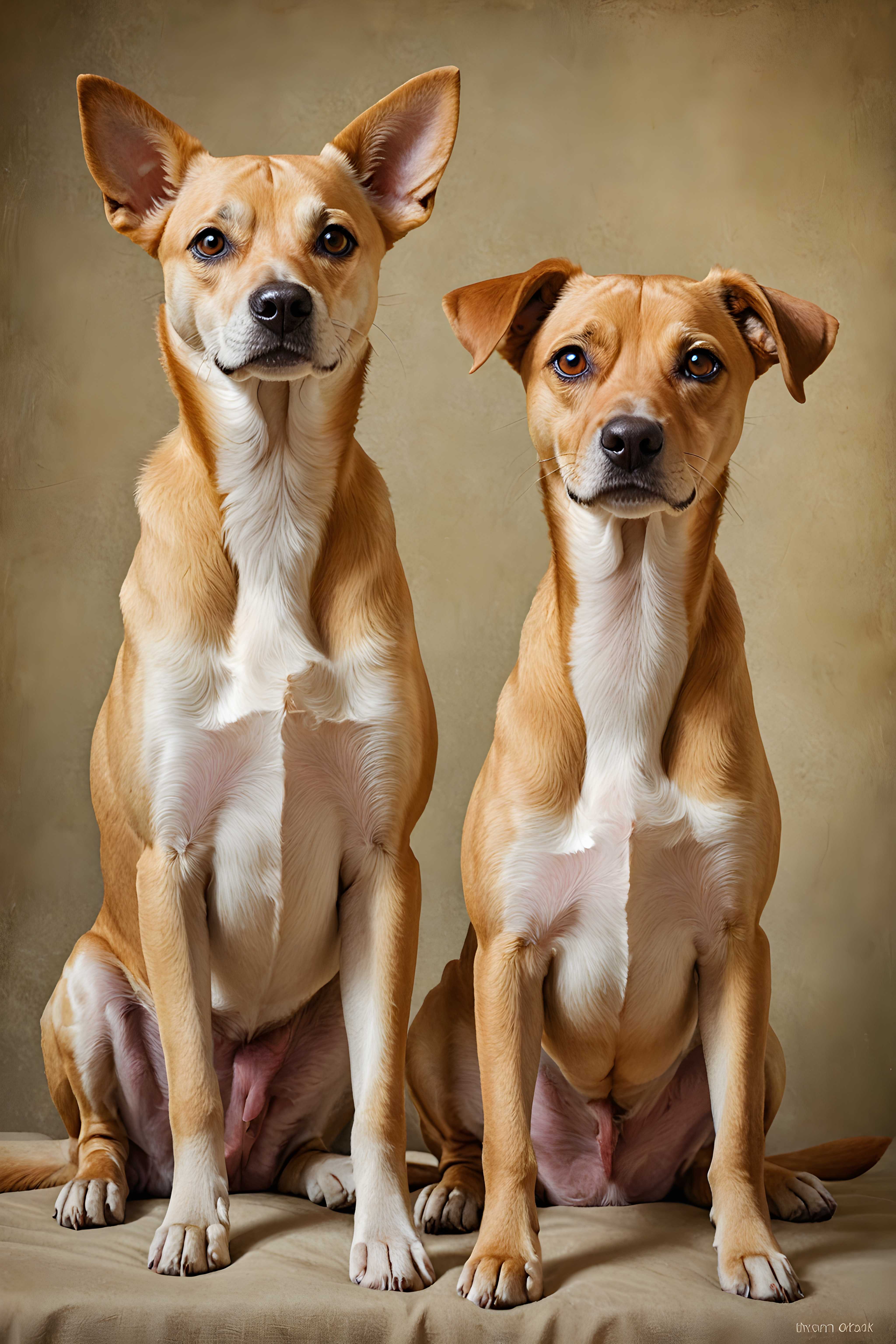 Matching Dog Pair — Funny (Emotional)