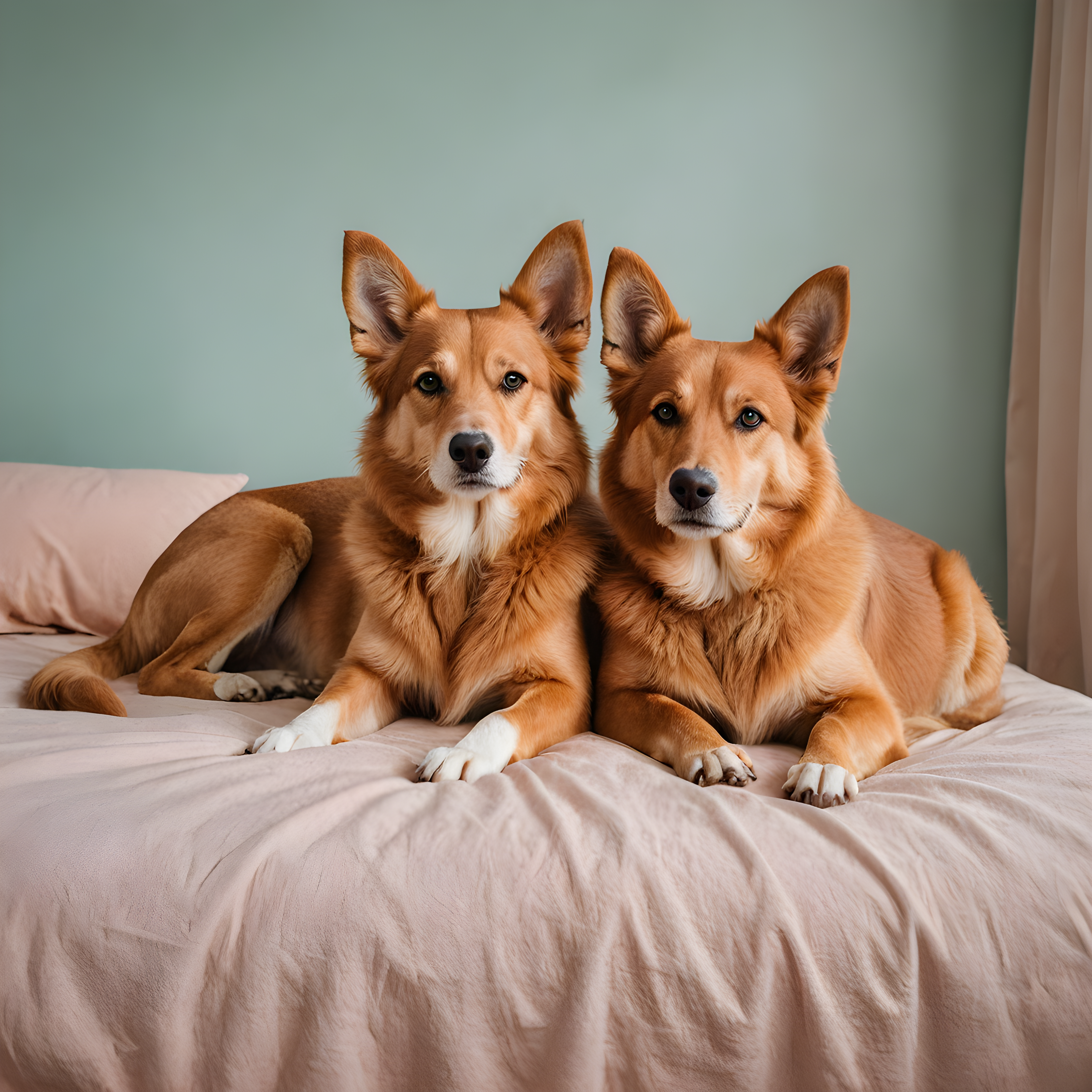 Matching Dog Pair — Modern Aesthetic (Emotional)