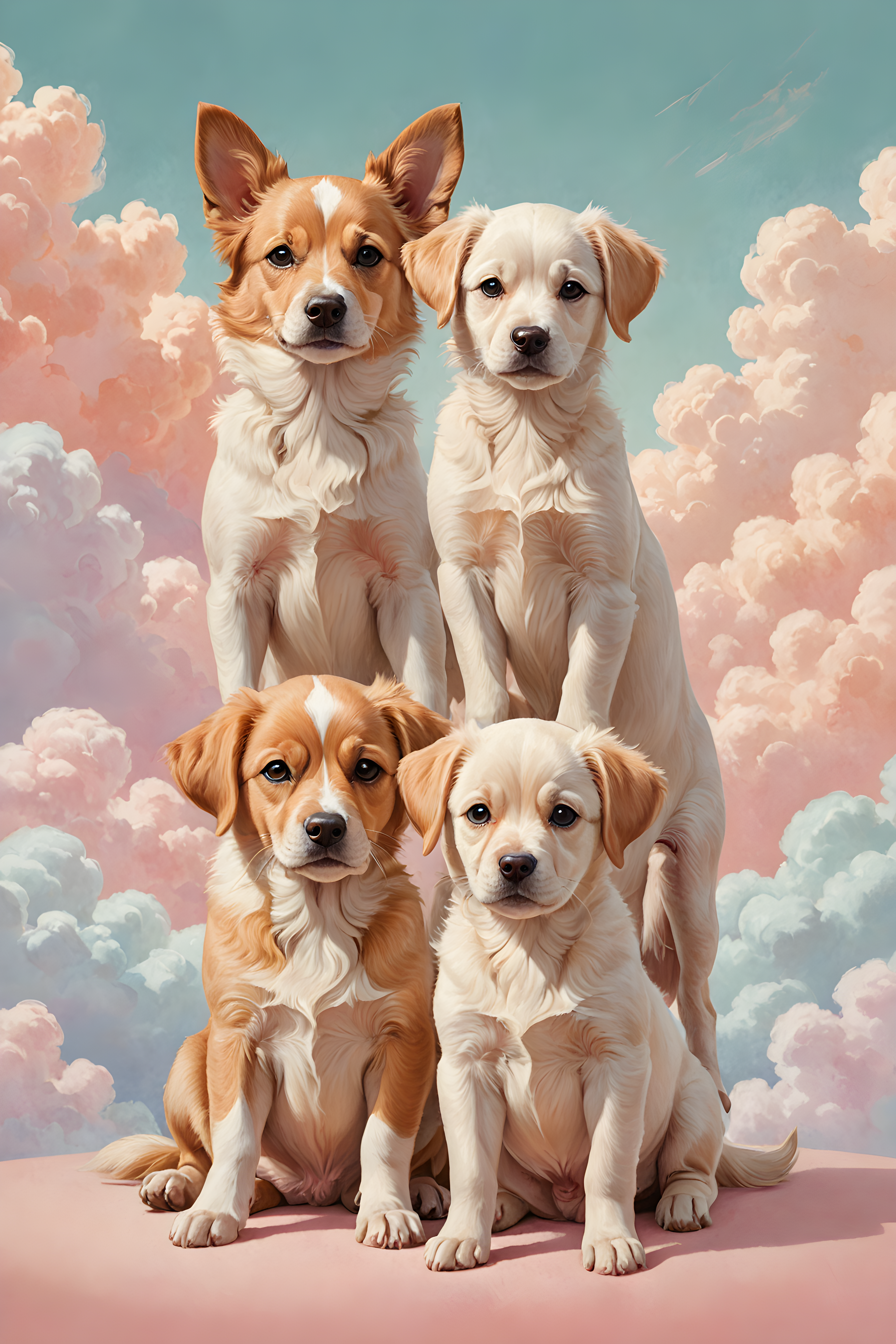 Matching Dog Pair — Nursery (Energetic)