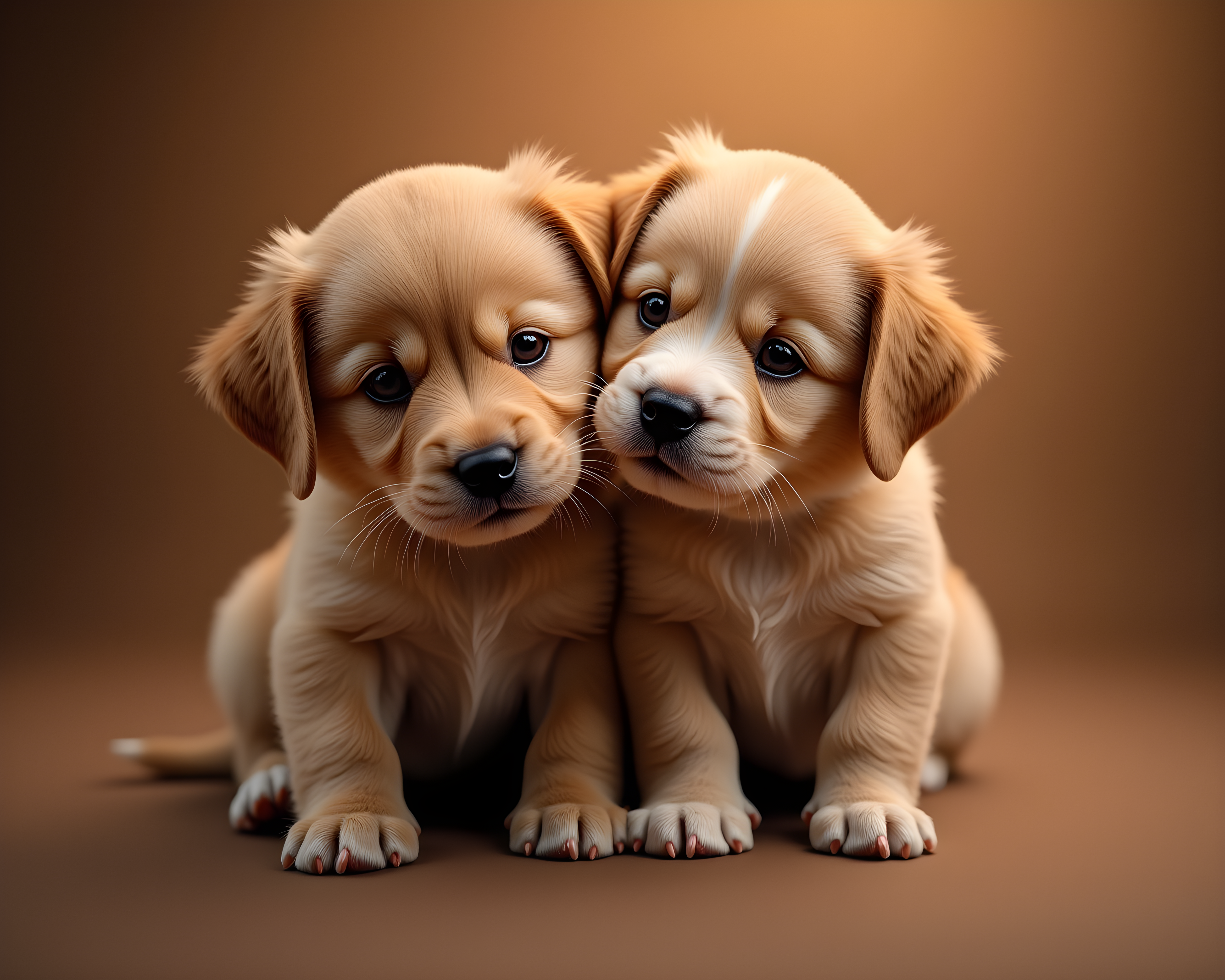 Puppy Couple — Hyper-Realistic (Romantic)