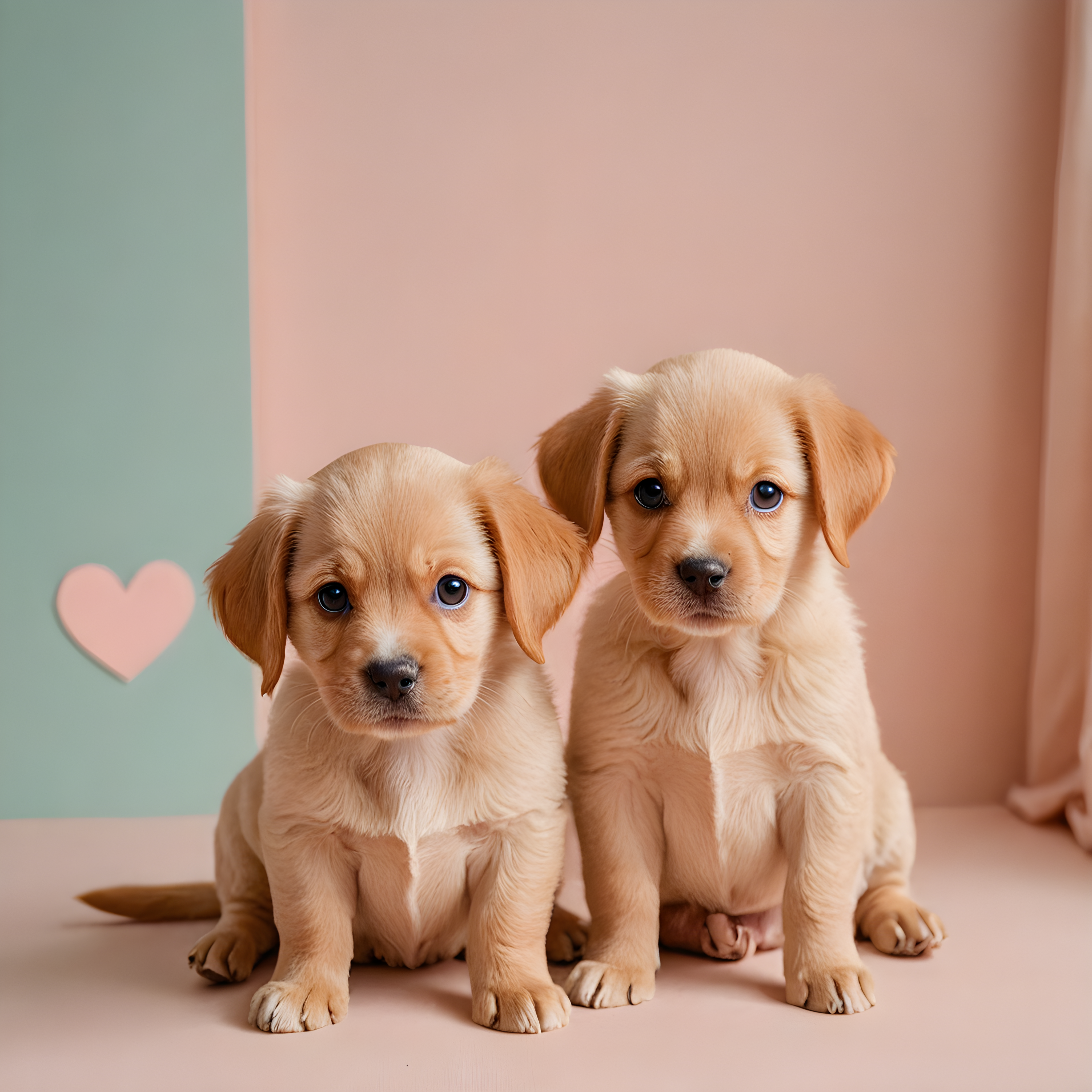 Puppy Couple — Modern Aesthetic (Romantic)