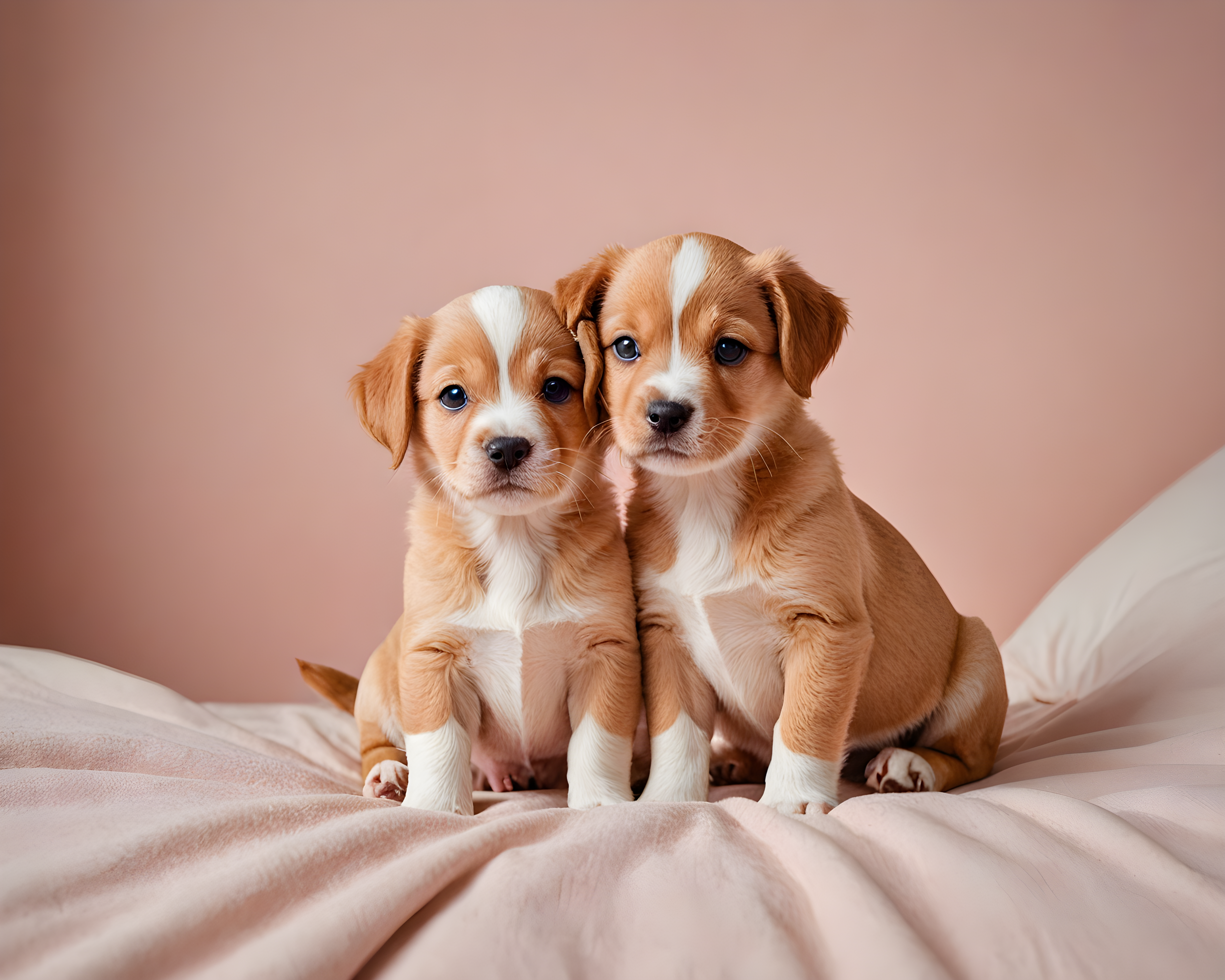 Puppy Couple — Modern Aesthetic (Sleepy)