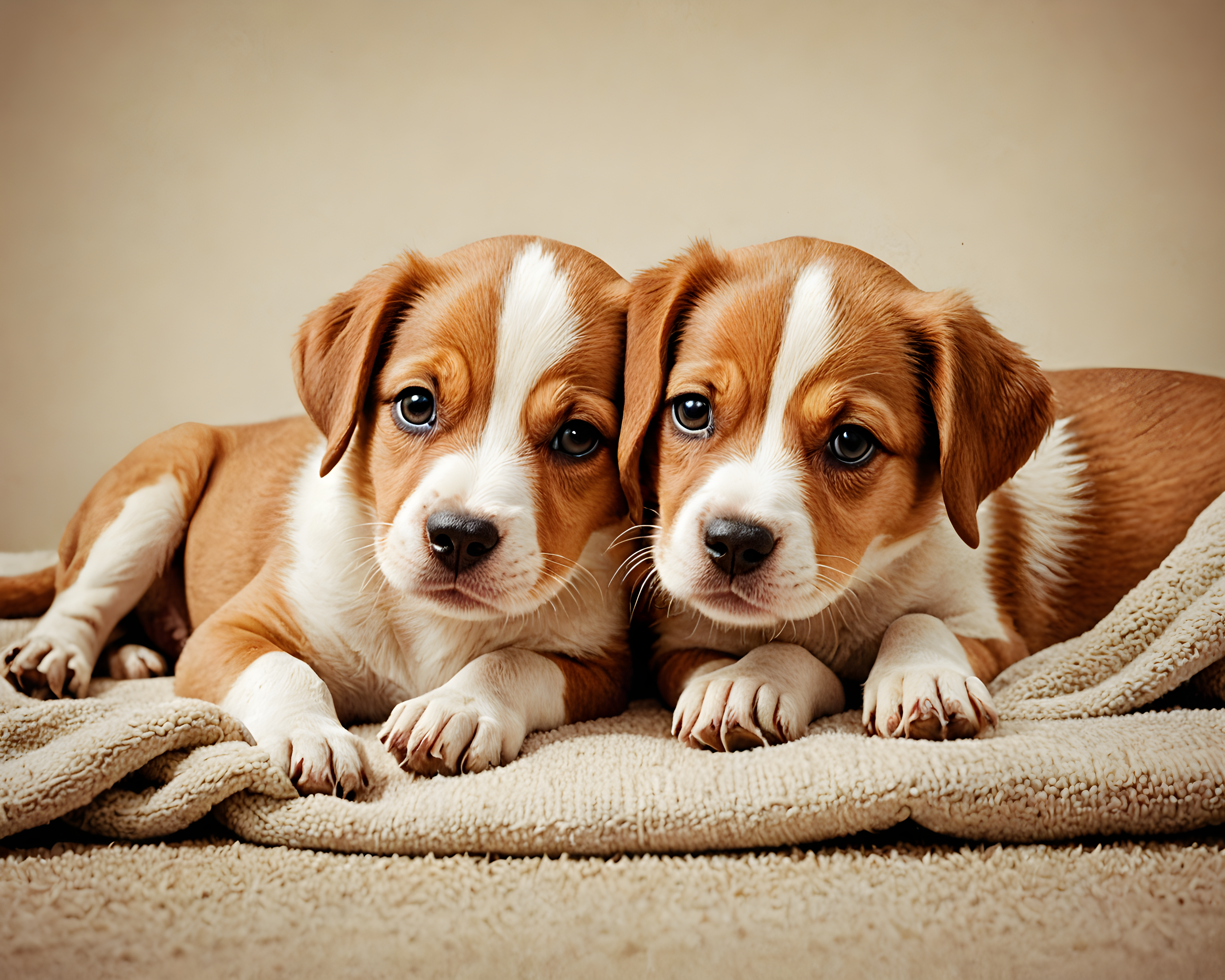 Puppy Couple — Retro (Romantic)