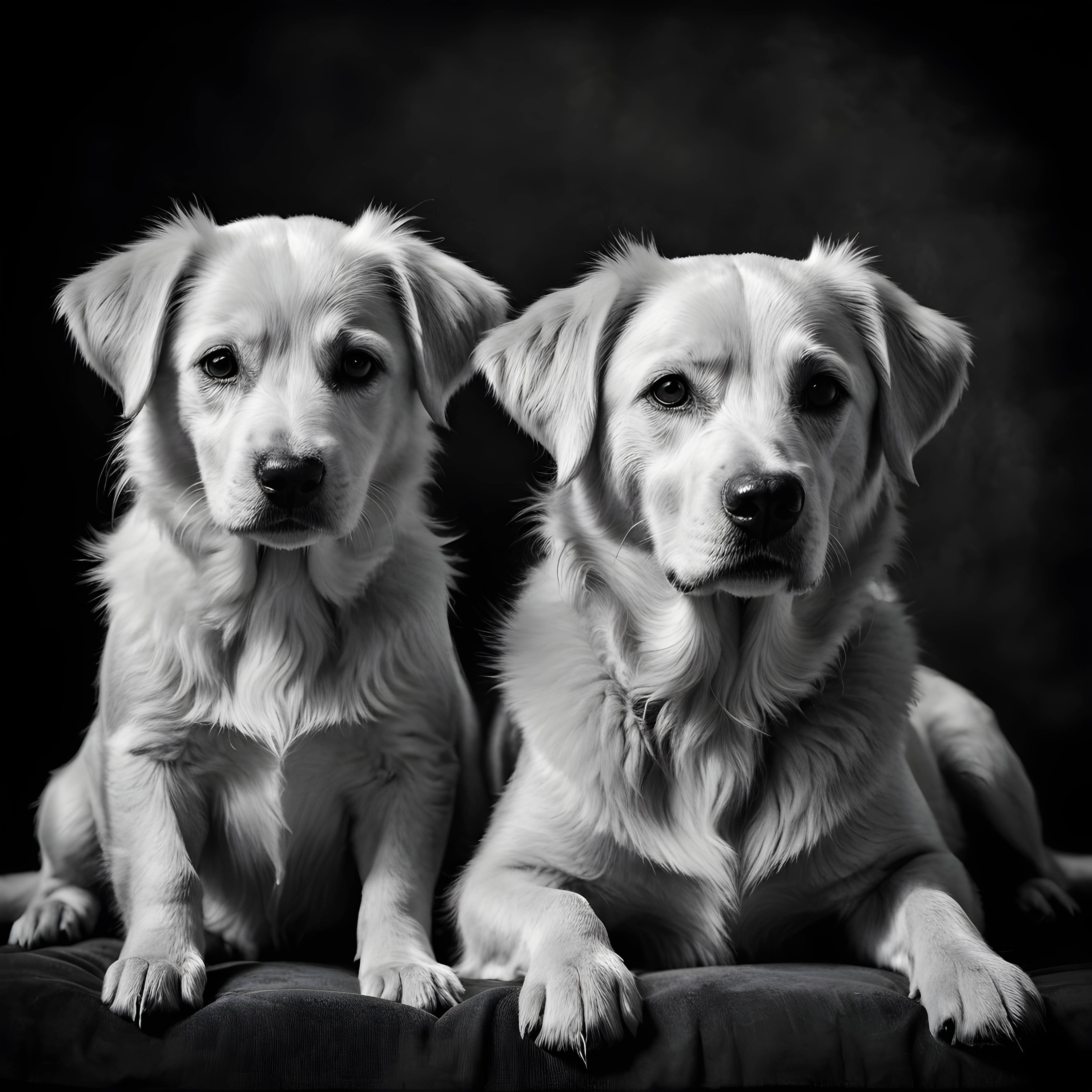 Sibling Pets — Black & White (Fantasy)