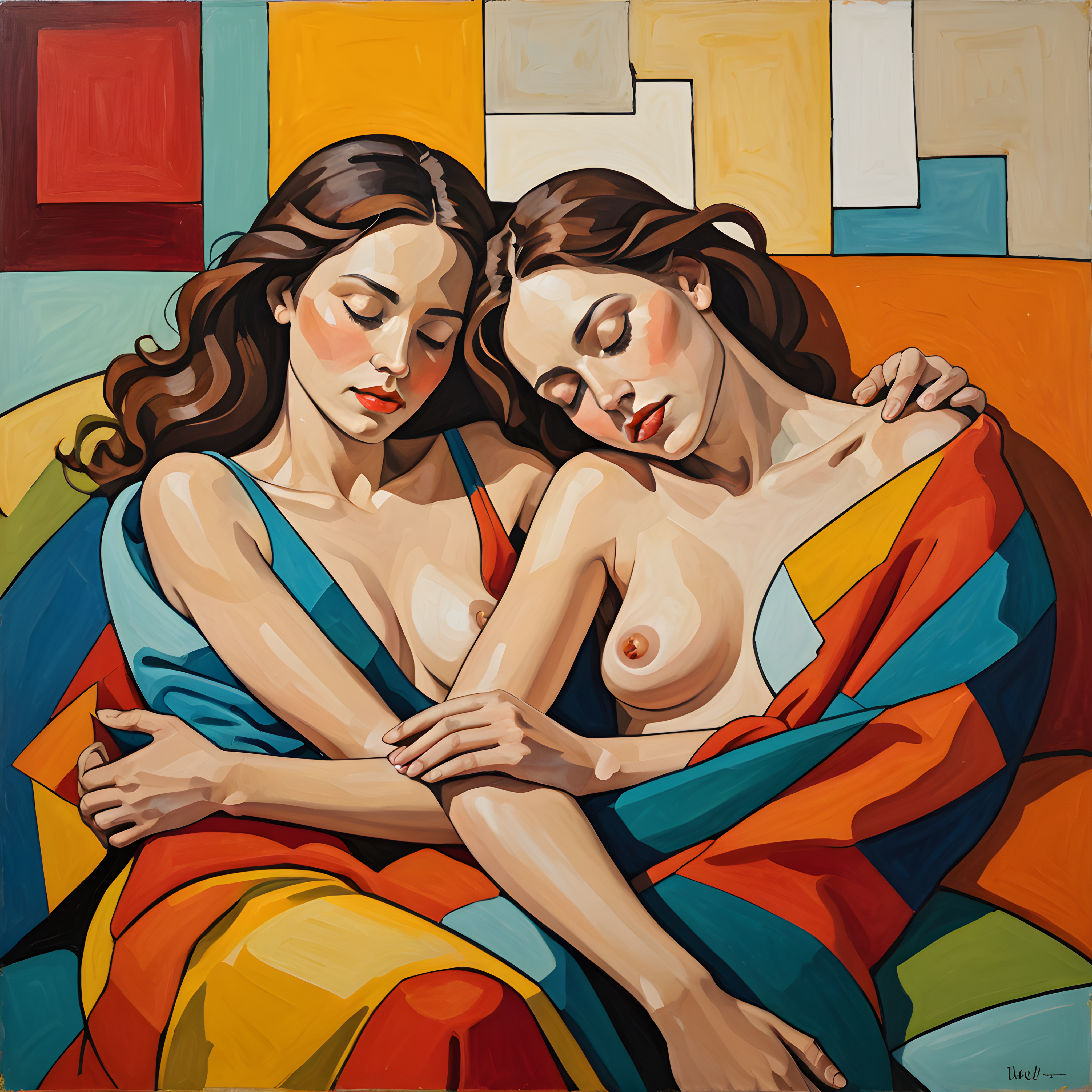 Siesta Pair — Abstract (Sleepy)