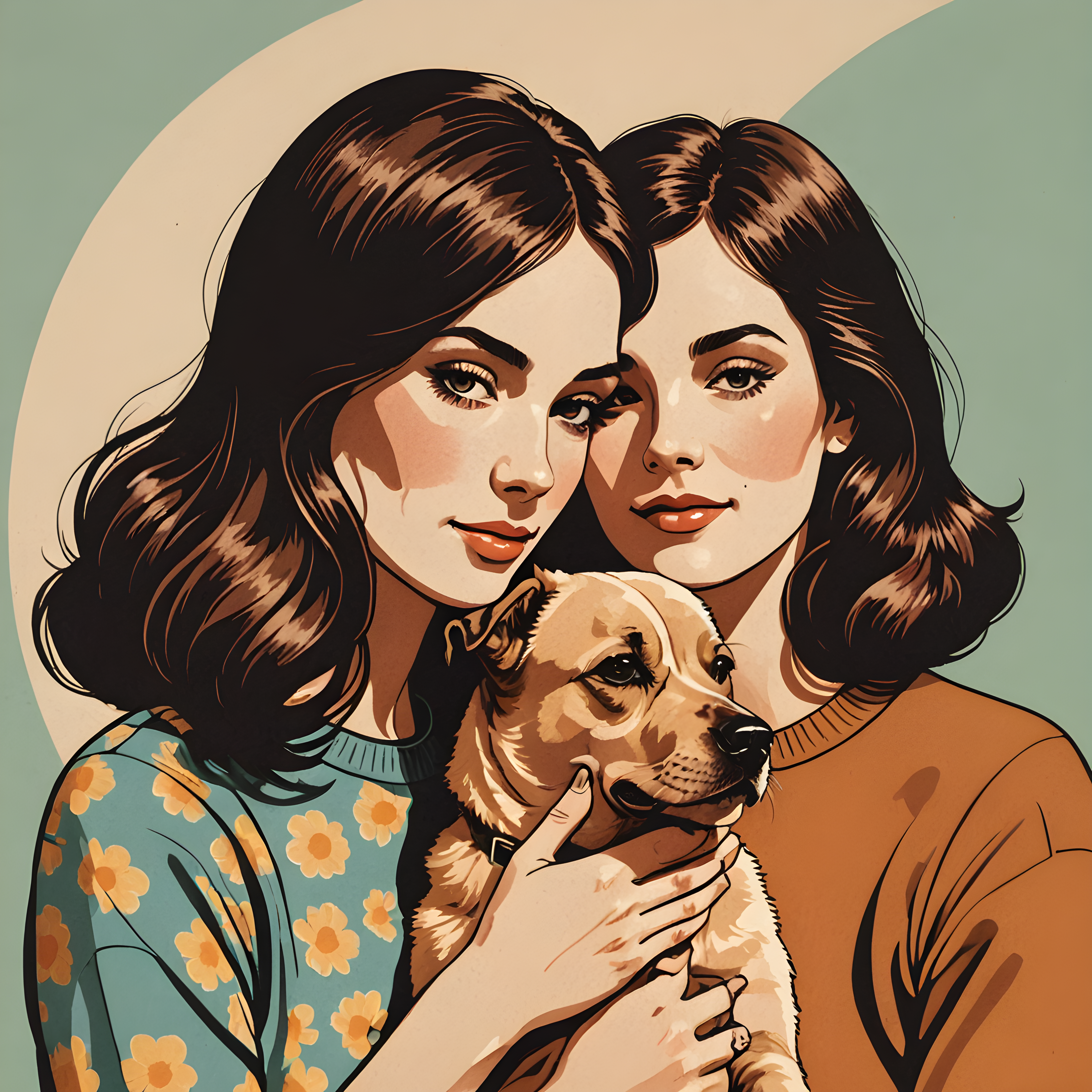 Snuggle Pair — Retro (Aesthetic)