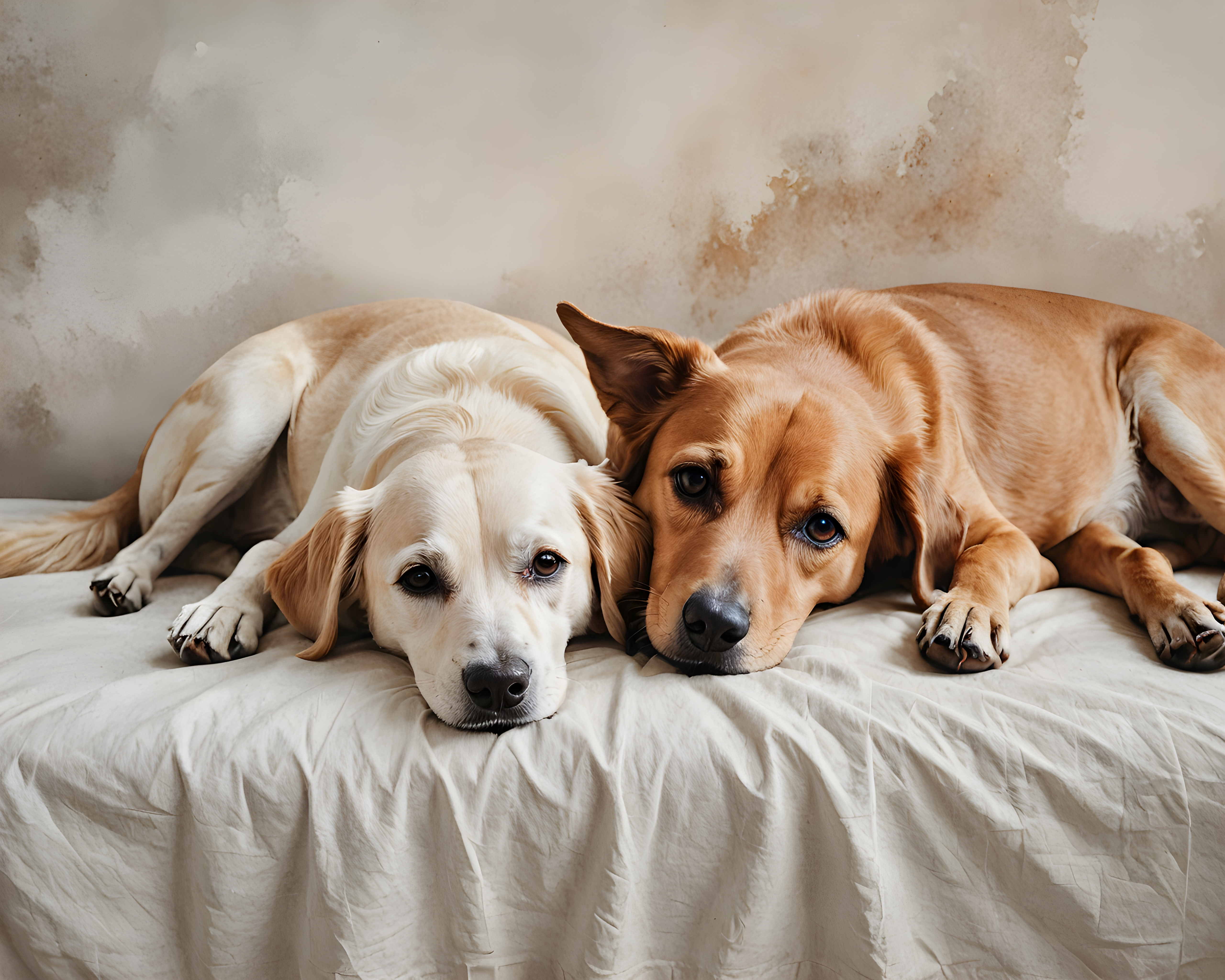 Two Dogs Best Friends — Watercolor (Aesthetic)