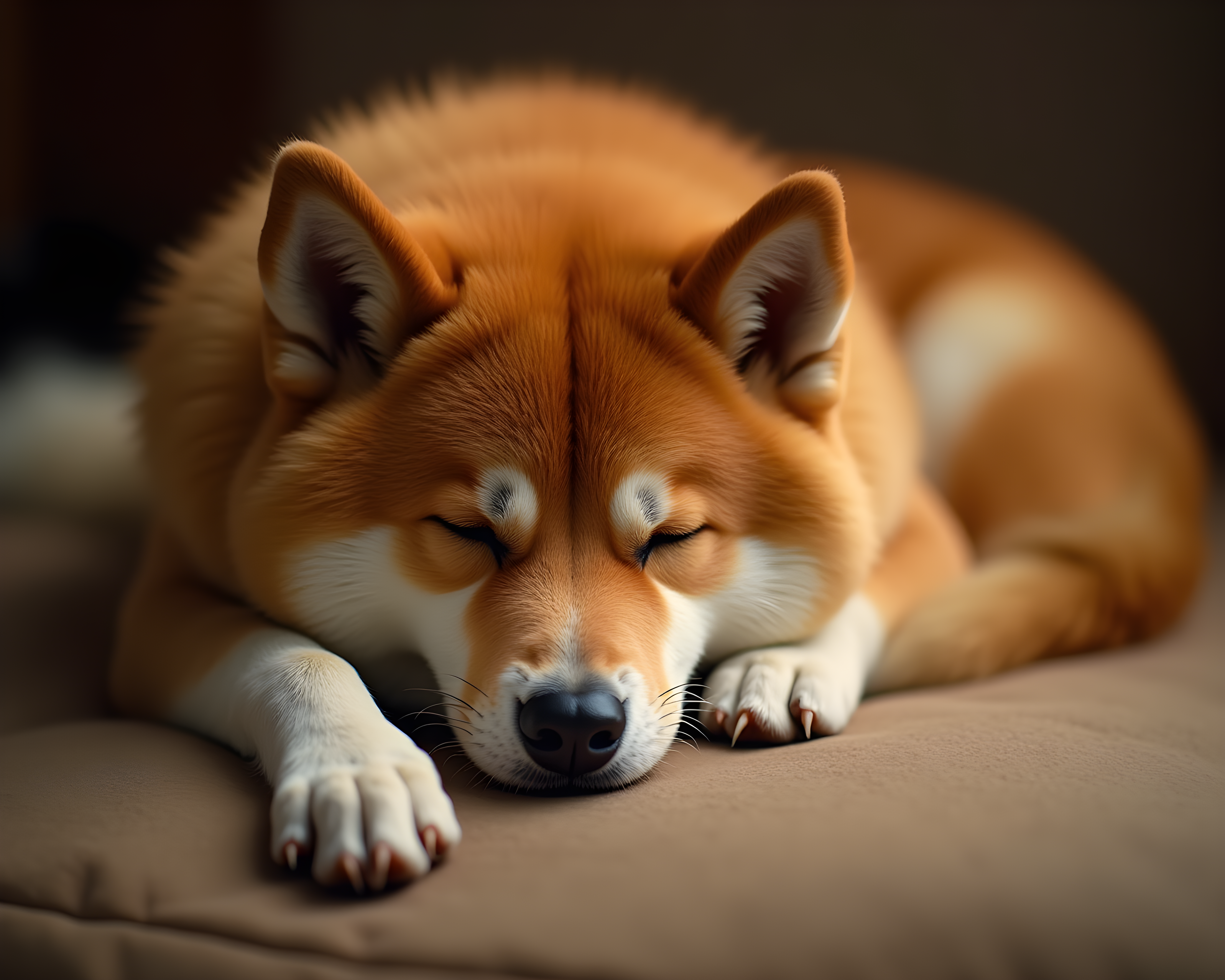 Akita — Realistic (Sleepy)