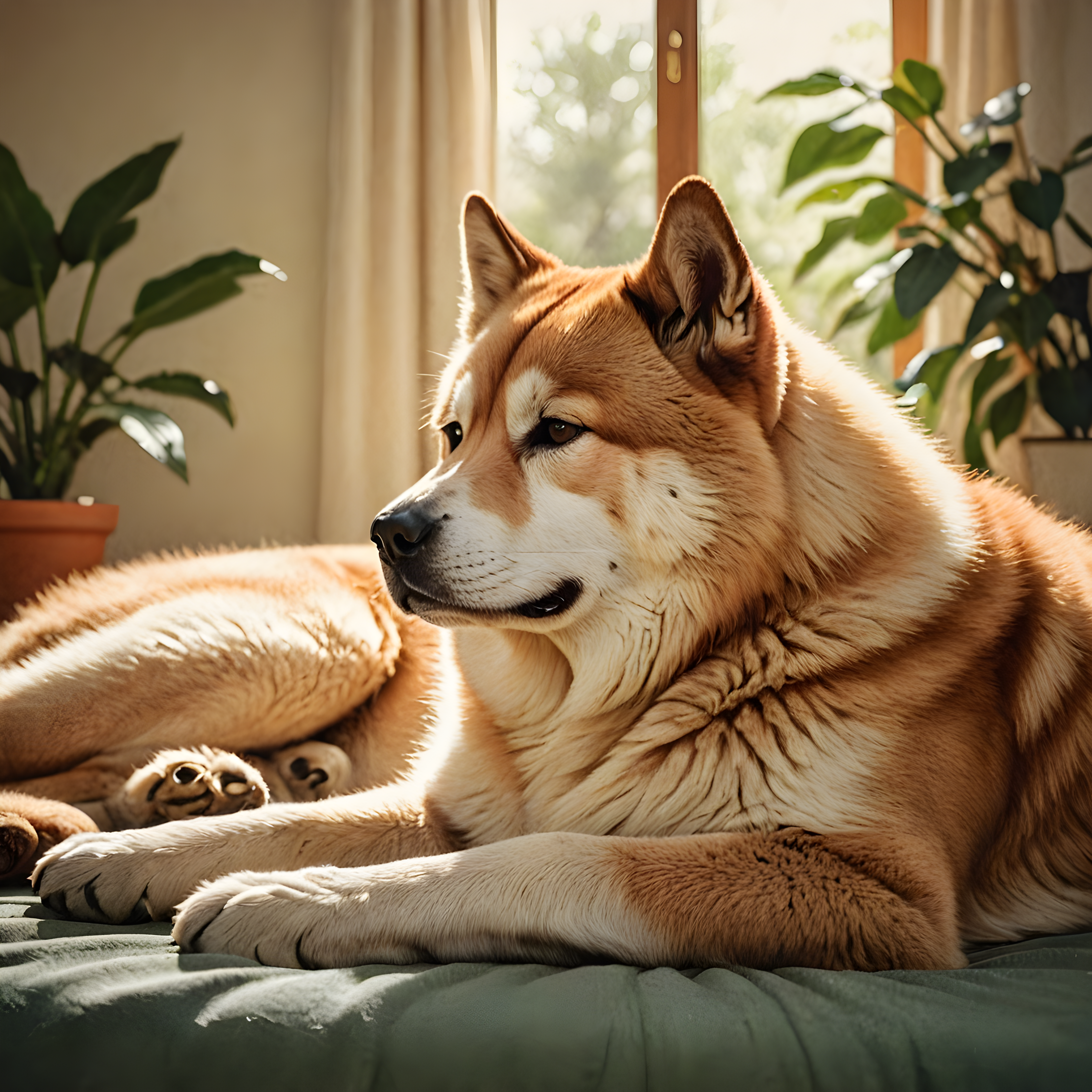 Akita — Retro (Sleepy)