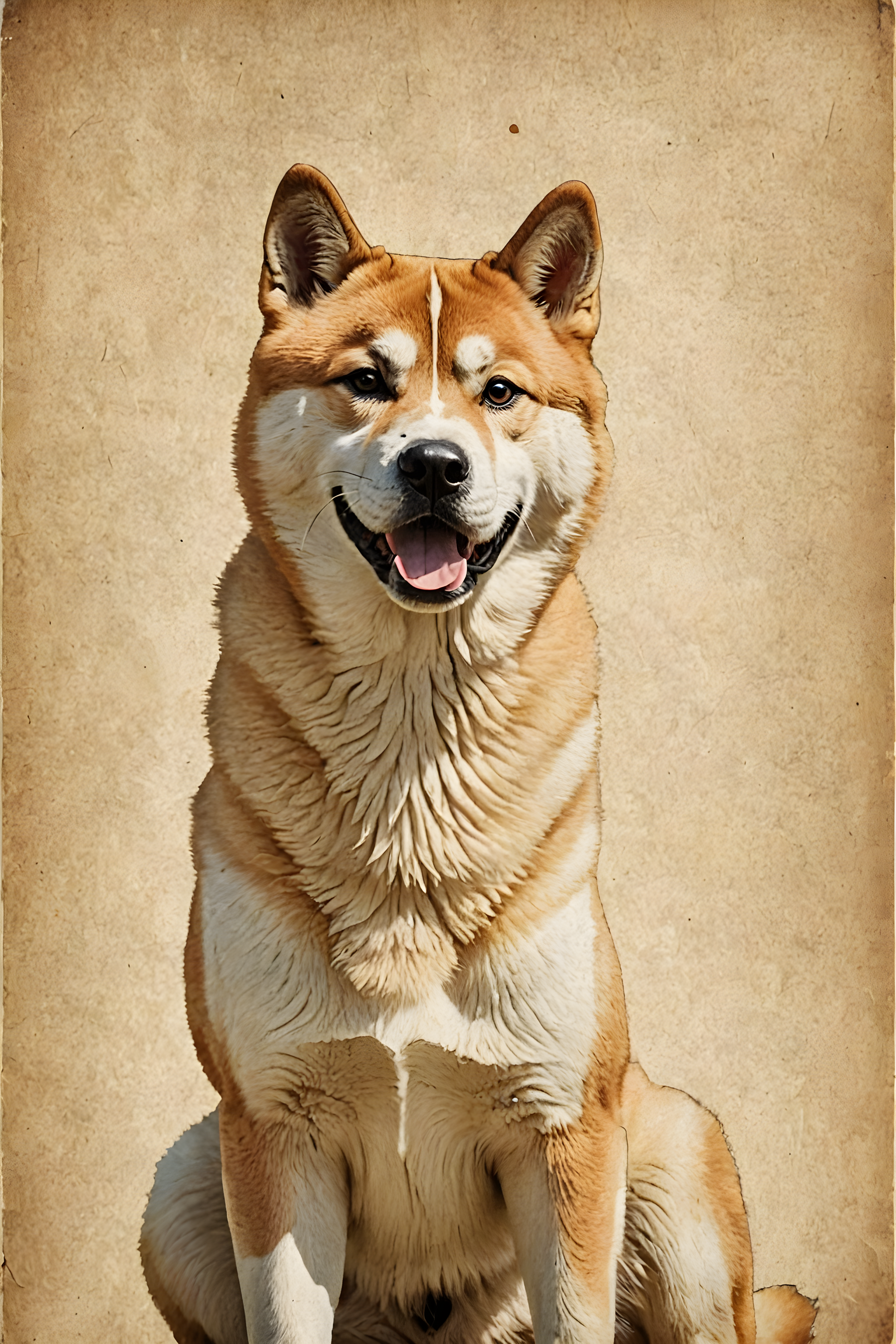 Akita — Vintage Poster (Playful)