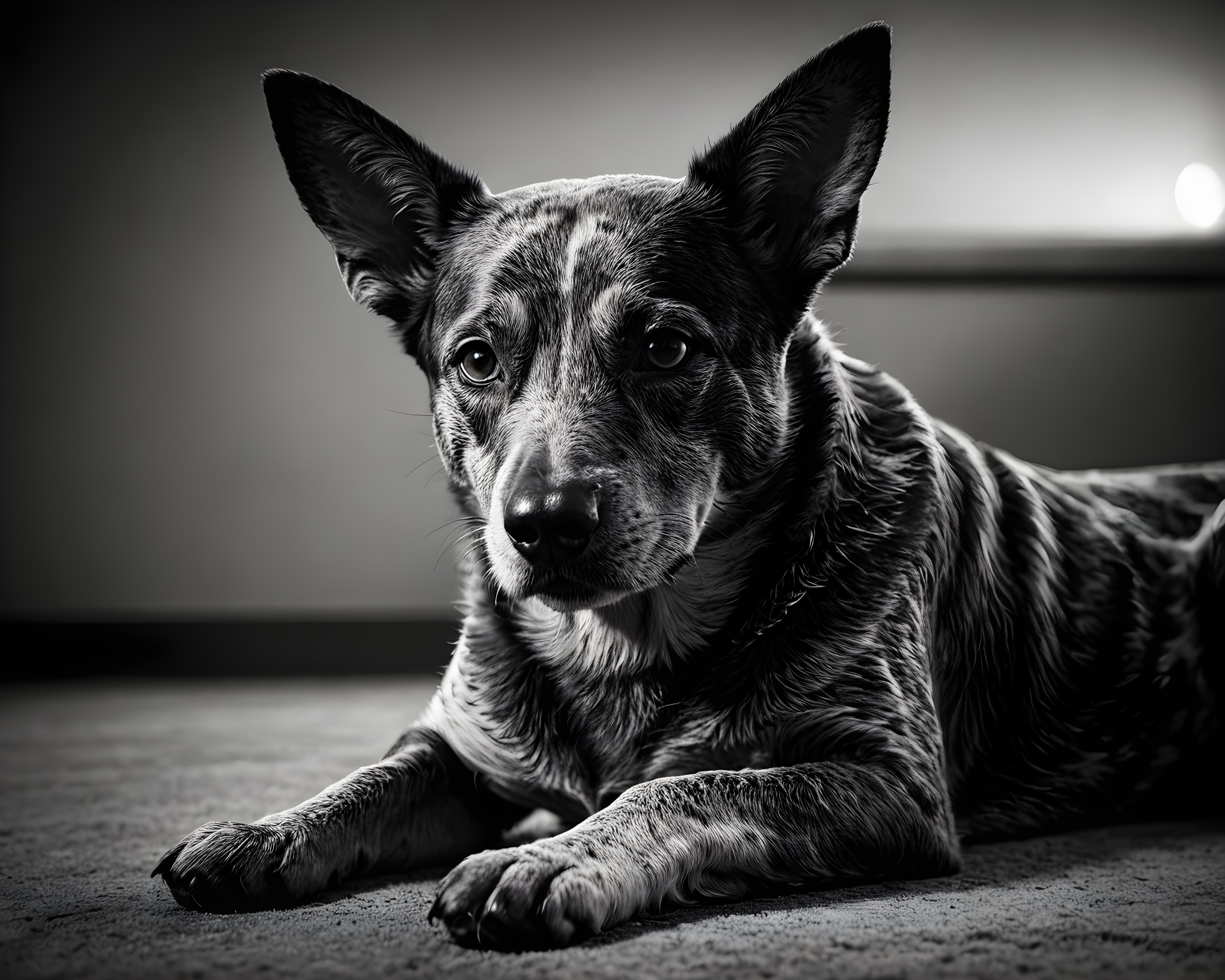 Australian Cattle Dog — Black & White (Motivational)
