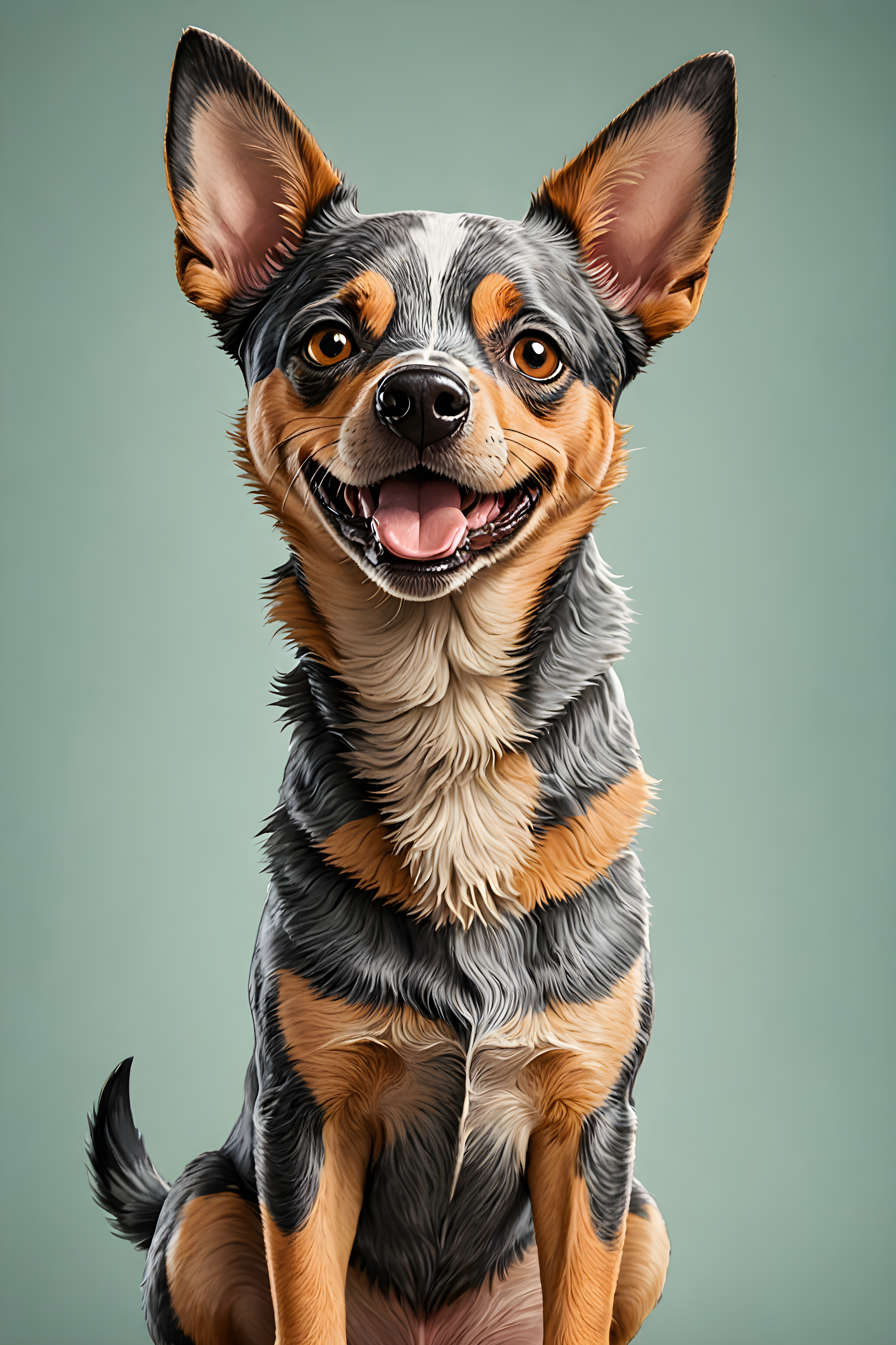Australian Cattle Dog — Cartoon / Kawaii (Funny)