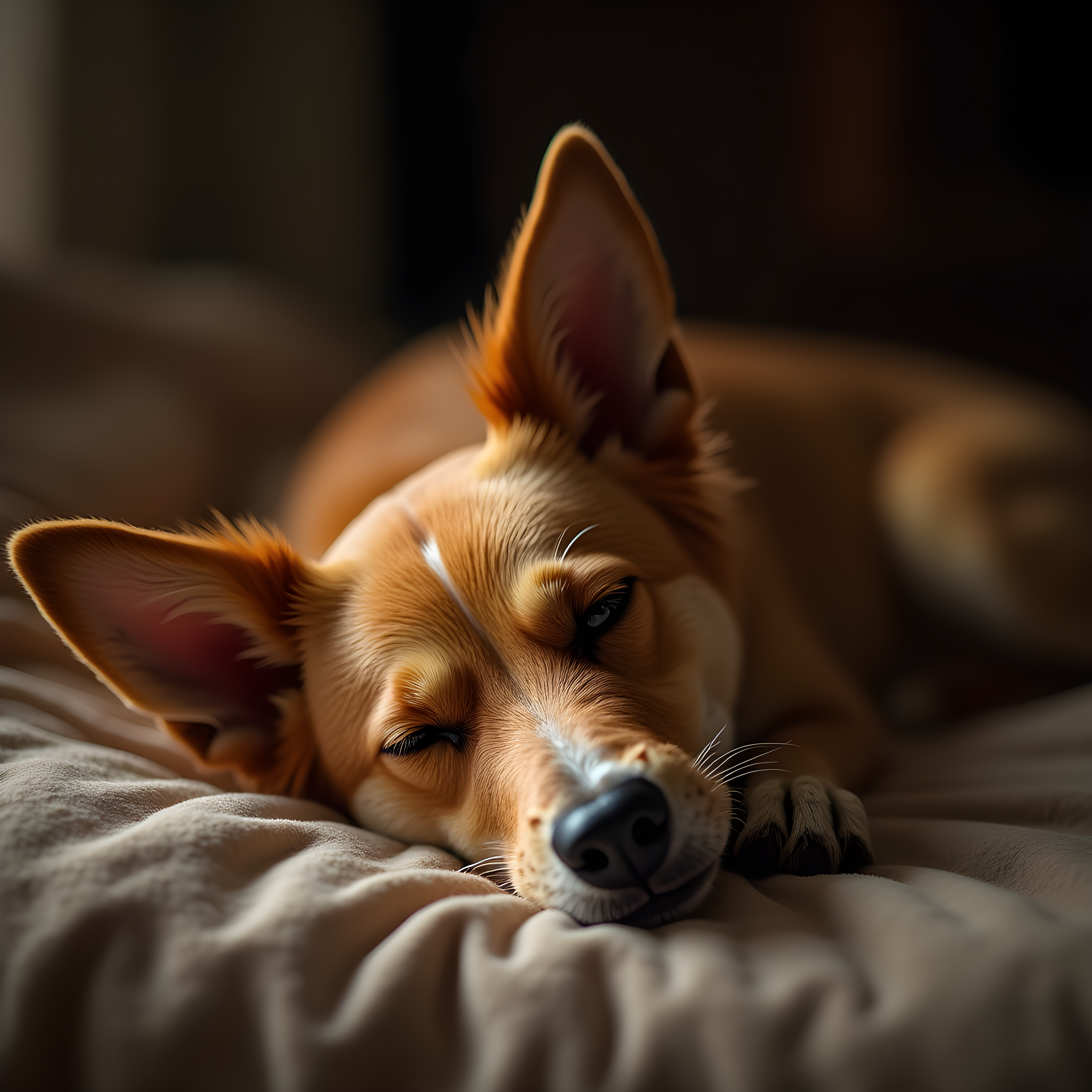 Australian Cattle Dog — Hyper-Realistic (Sleepy)