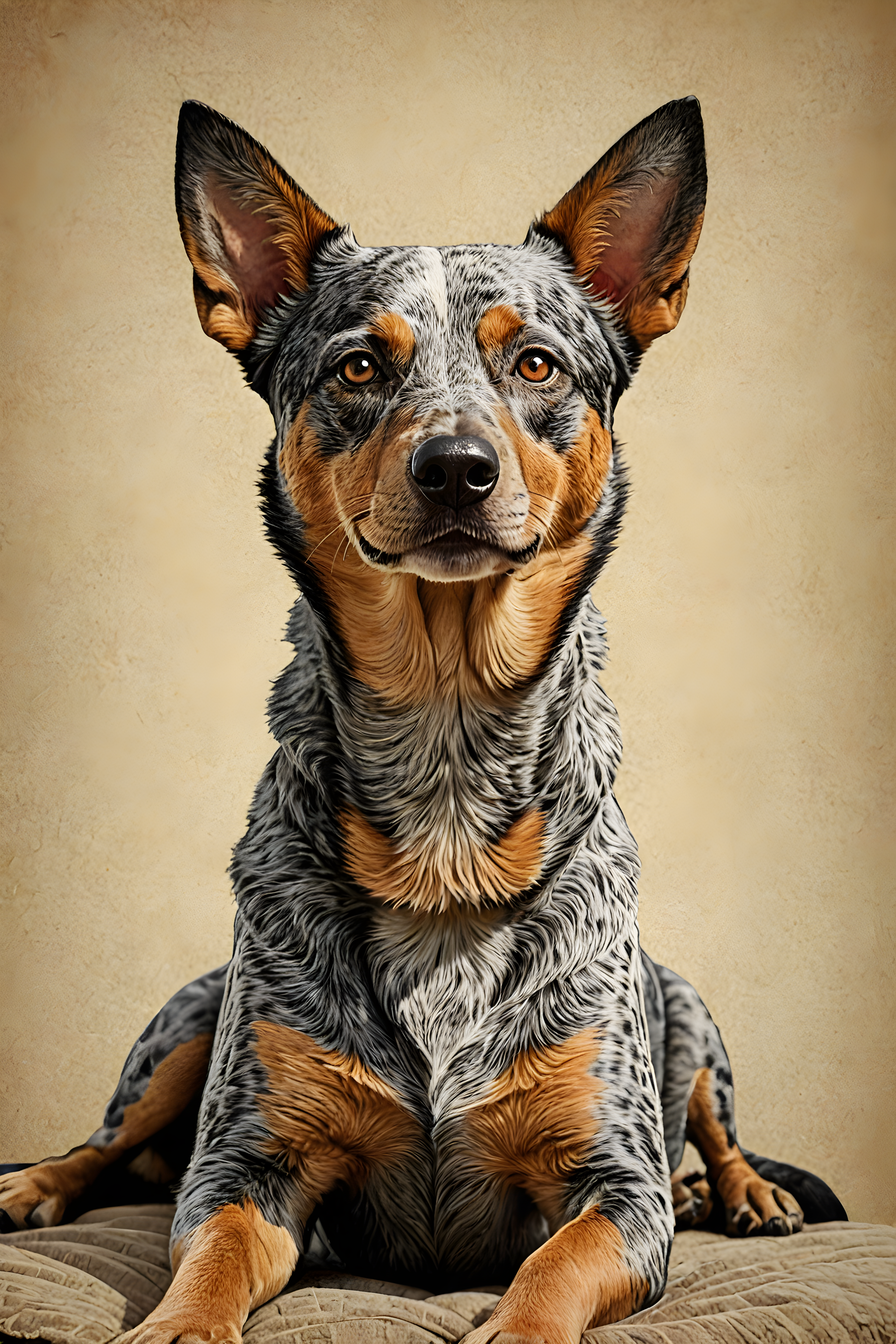 Australian Cattle Dog — Retro (Sleepy)