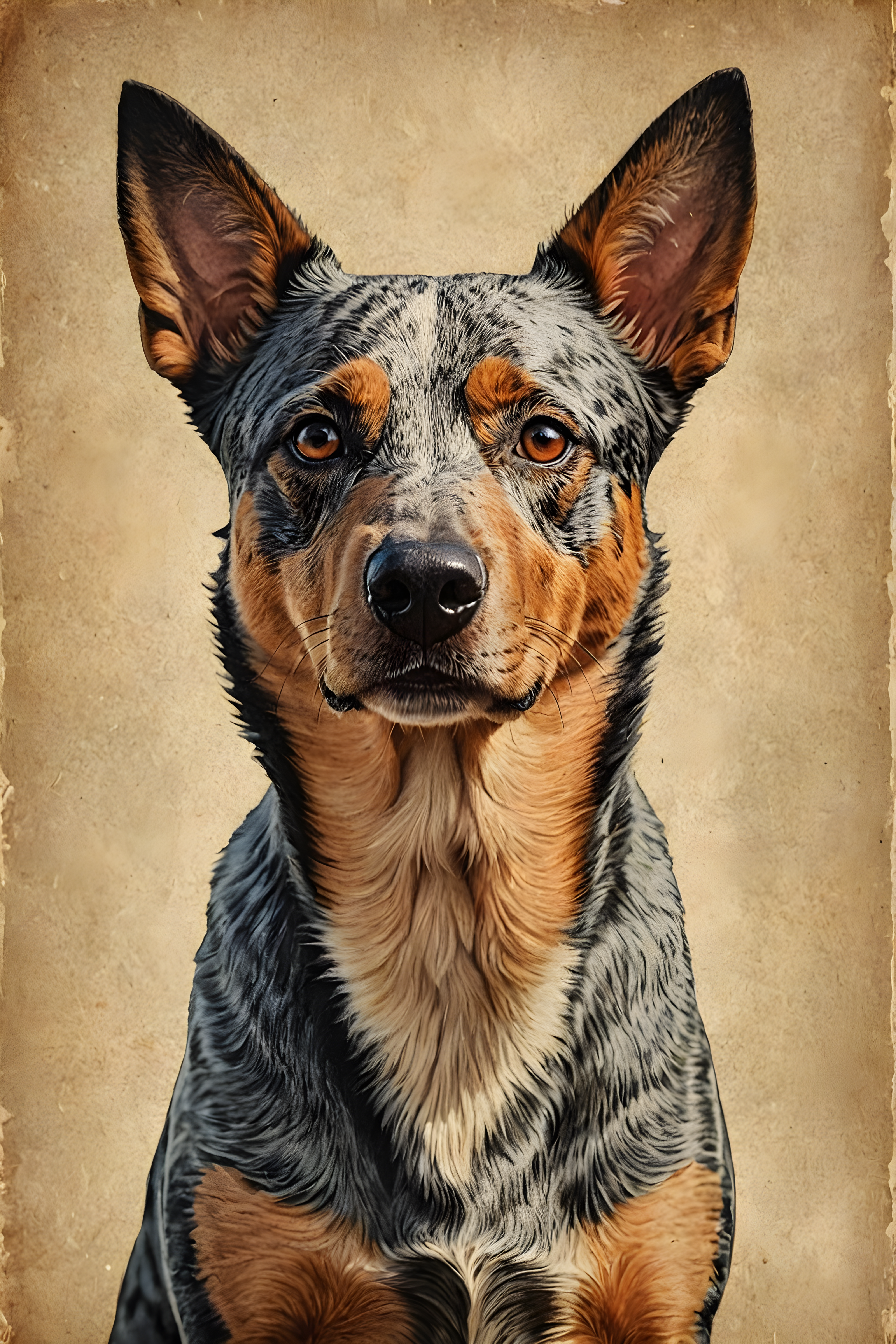 Australian Cattle Dog — Vintage Poster (Sleepy)